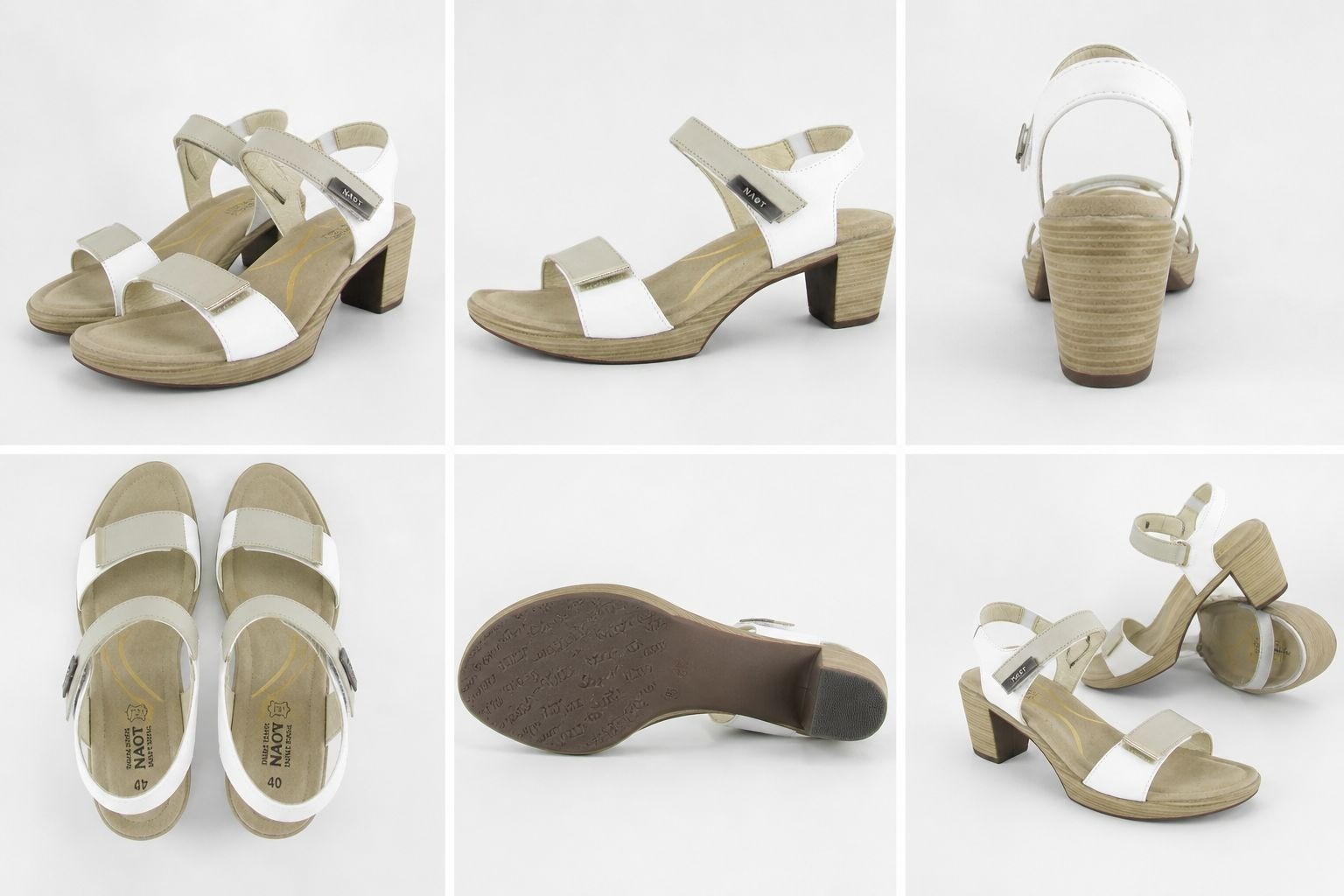 Naot Slingback Mid (2-2.9 in) Heel Height Sandals for Women Size 40 (9) Casual