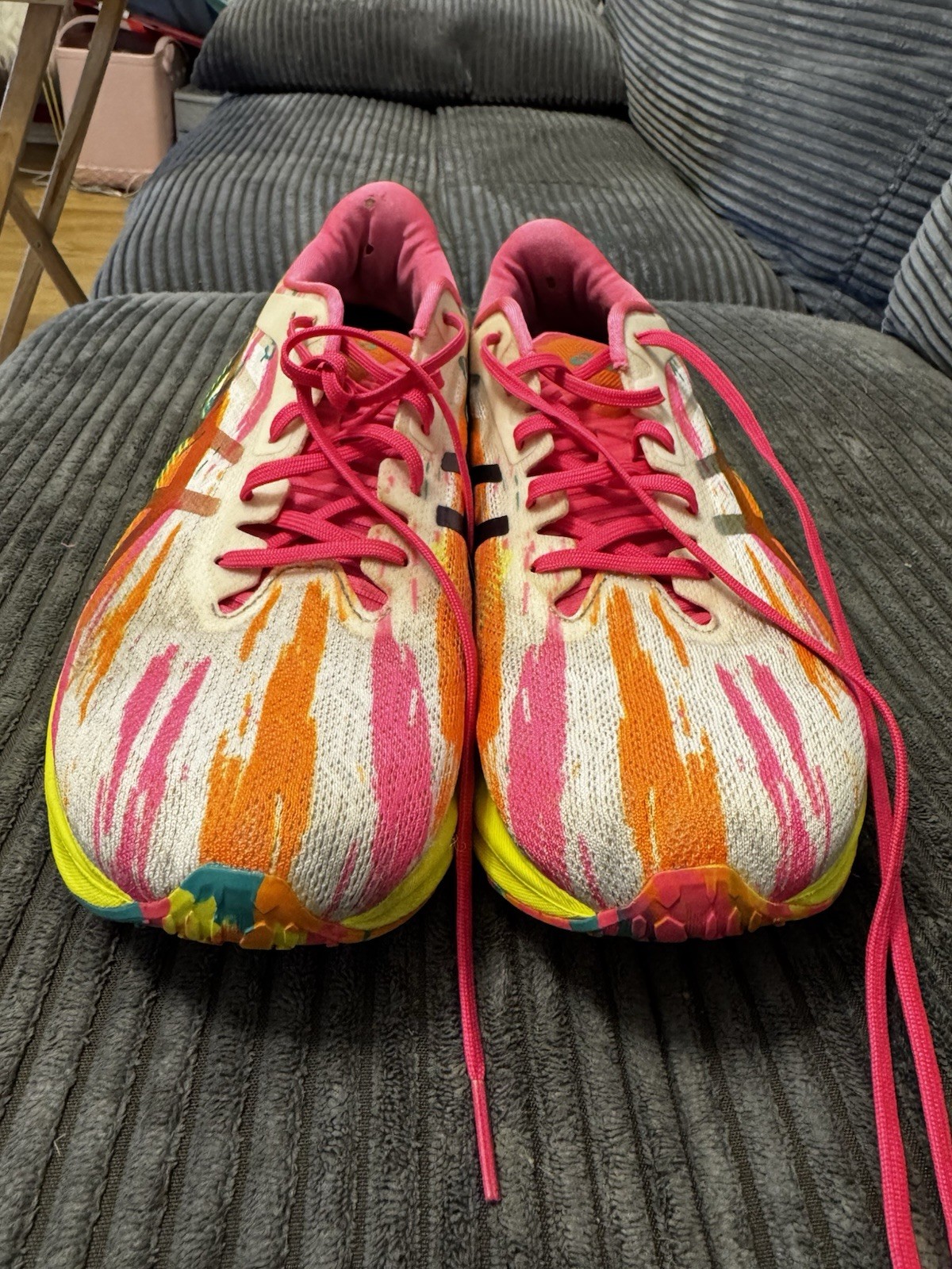 ASICS Novablast Color Injection Pack running shoes Hot Pink/Sour Yuzu 10