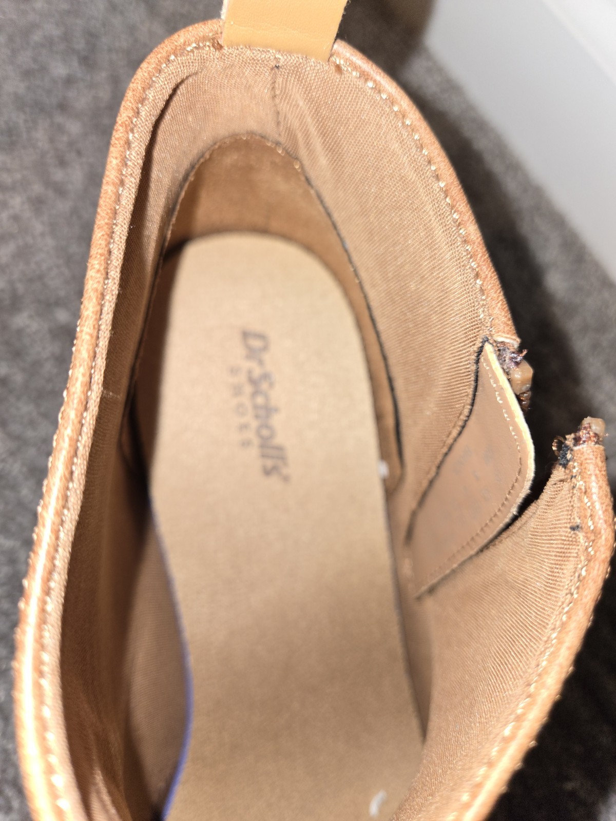 Dr. Scholl’s Bianca Brown Leather Ankle Bootie Zip Wedge Round Toe US 10M