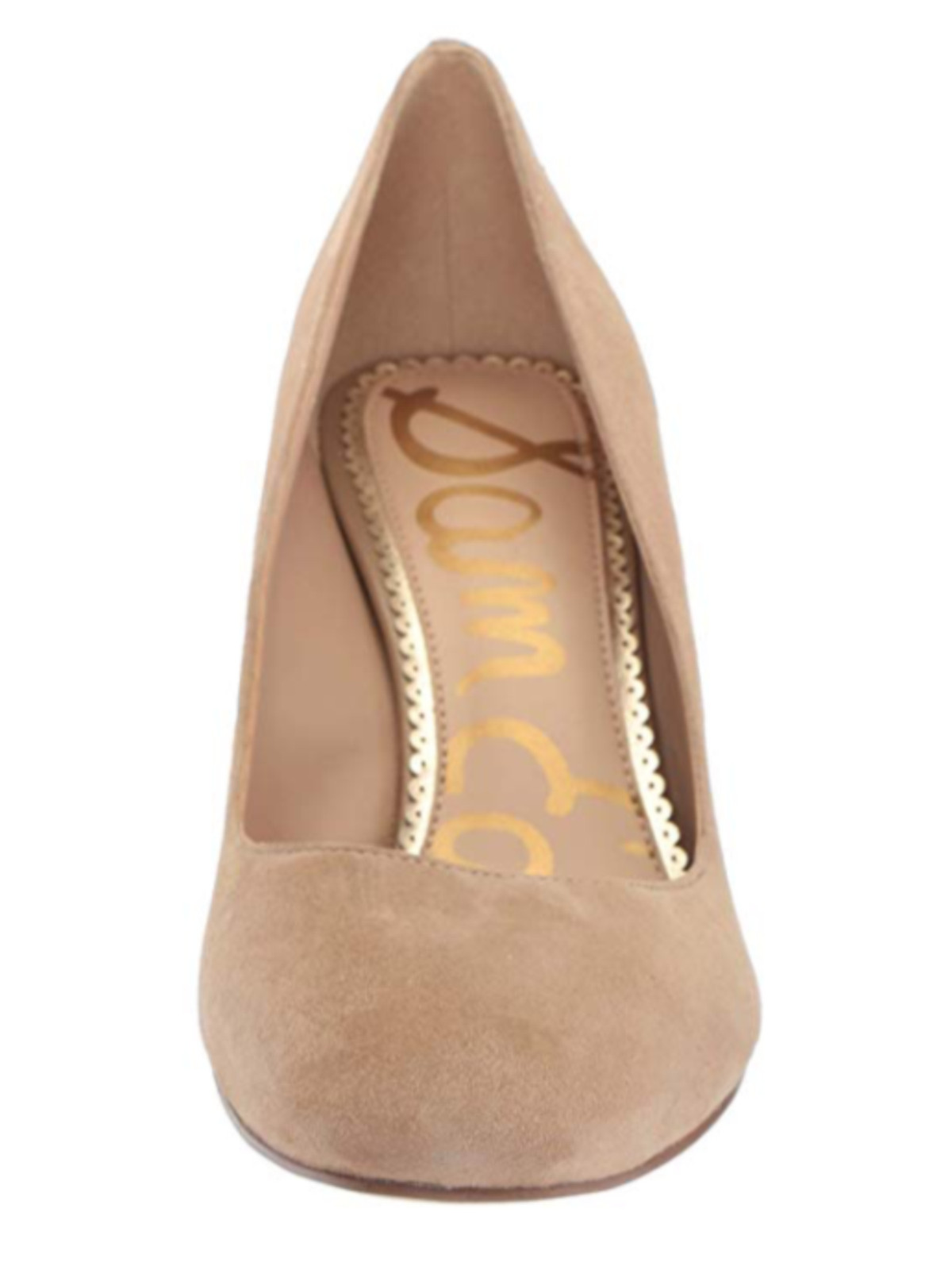 SAM EDELMAN Women’s Junie Round Toe Slip-On Pumps Oatmeal Suede US Size 6.5, 9.5