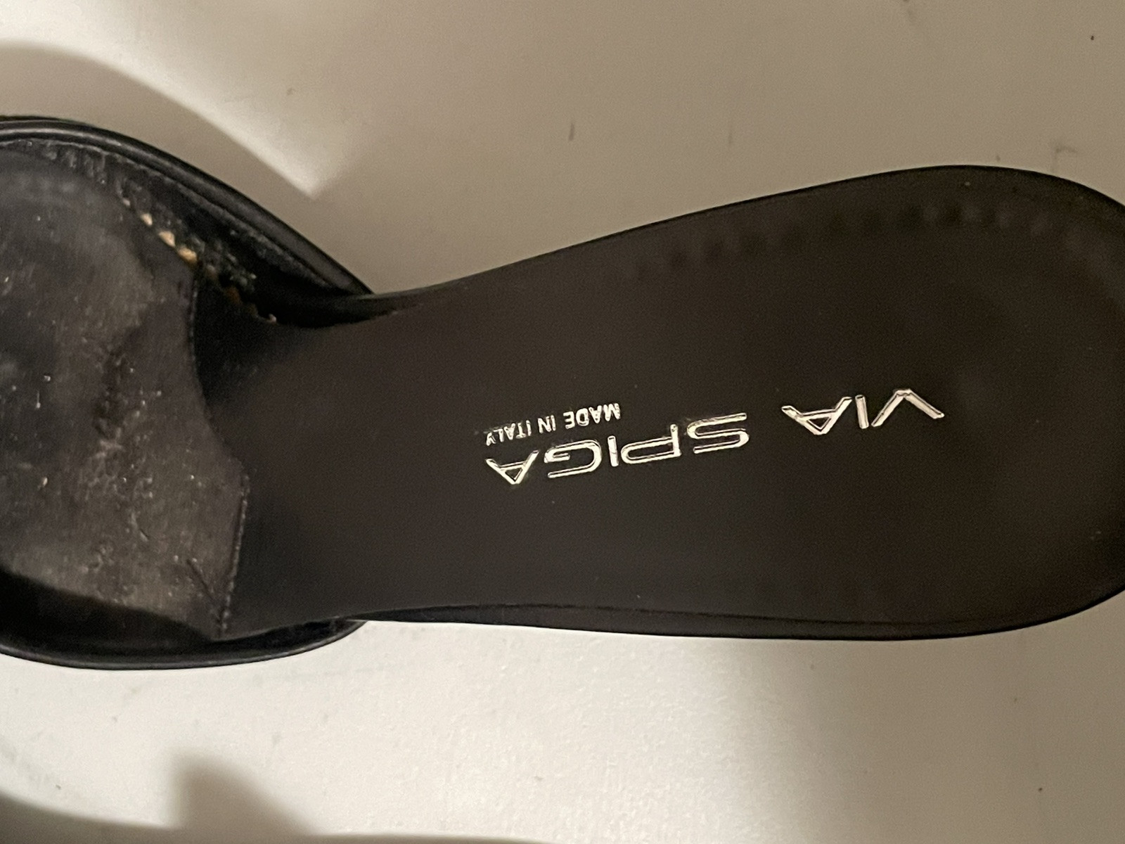 VIA SPIGA Black Suede Heels Womens Size 40 / 10