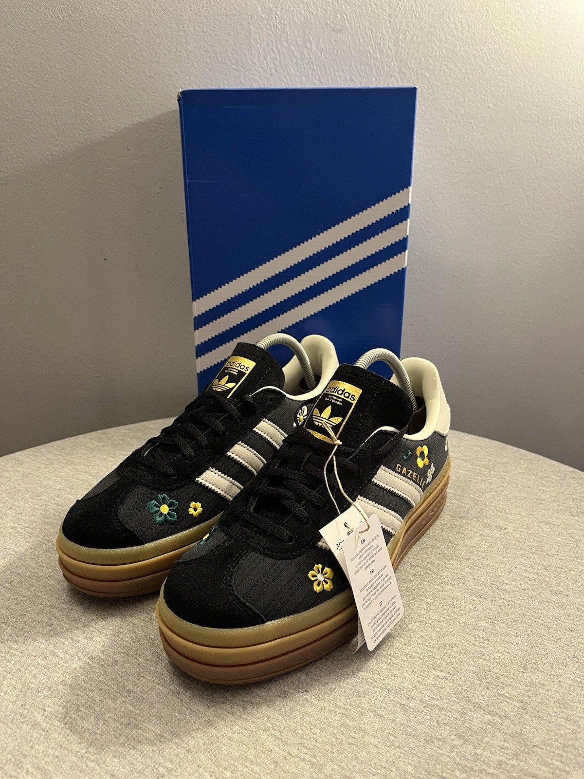 Adidas x Liberty London Gazelle Bold ‘Black Floral’ Women’s Show Size 7 IH1922