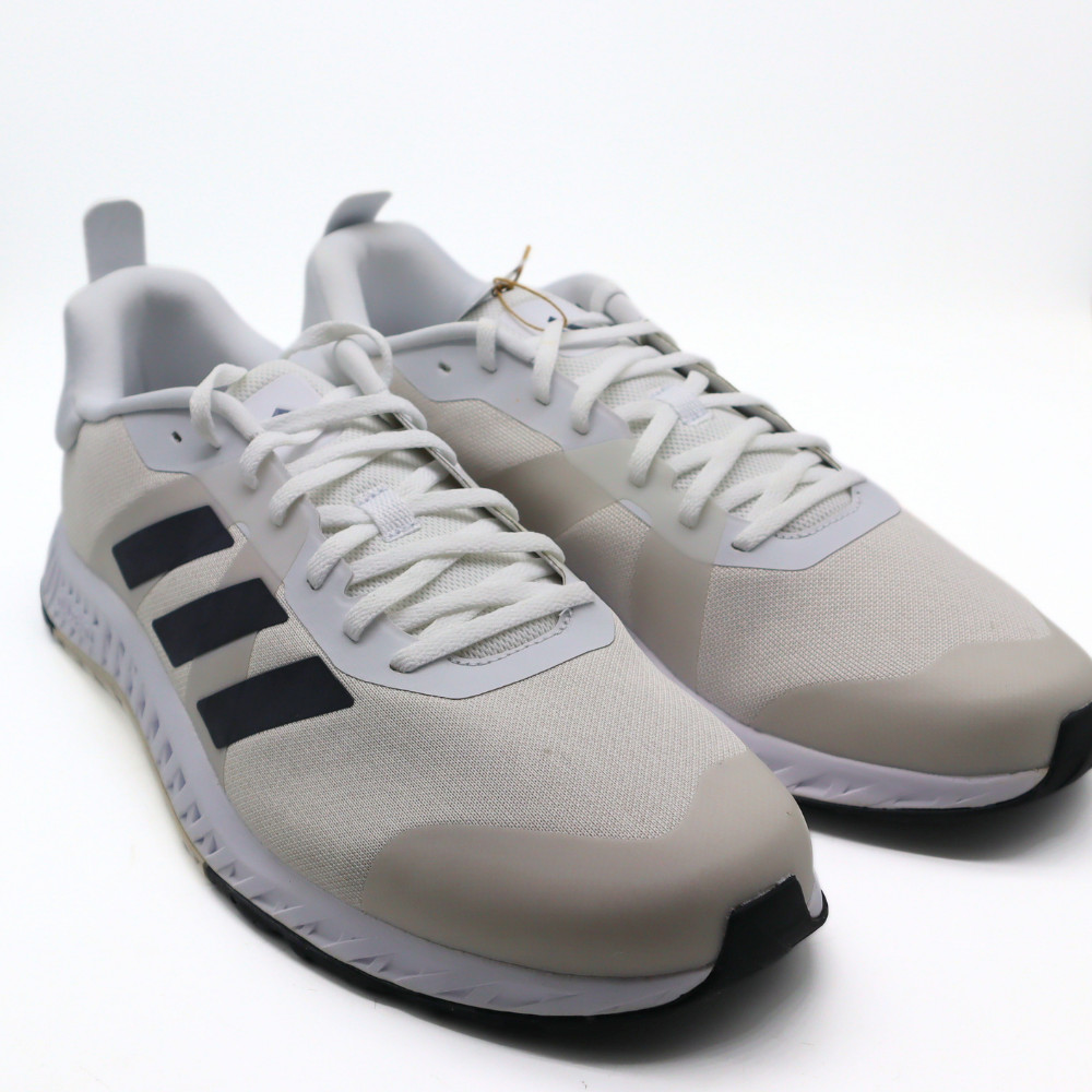 Adidas Unisex-Adult Everyset Training Sneaker White/Black/Gray 12.5M/13.5W – NEW