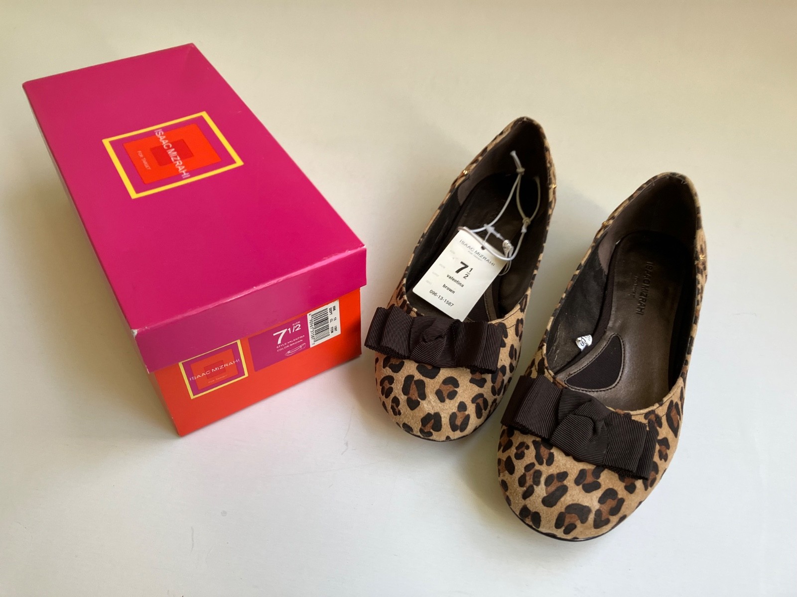 Isaac Mizrahi for Target Leopard Ballet Flats Valentina 7.5 Medium (B,M) New NIB