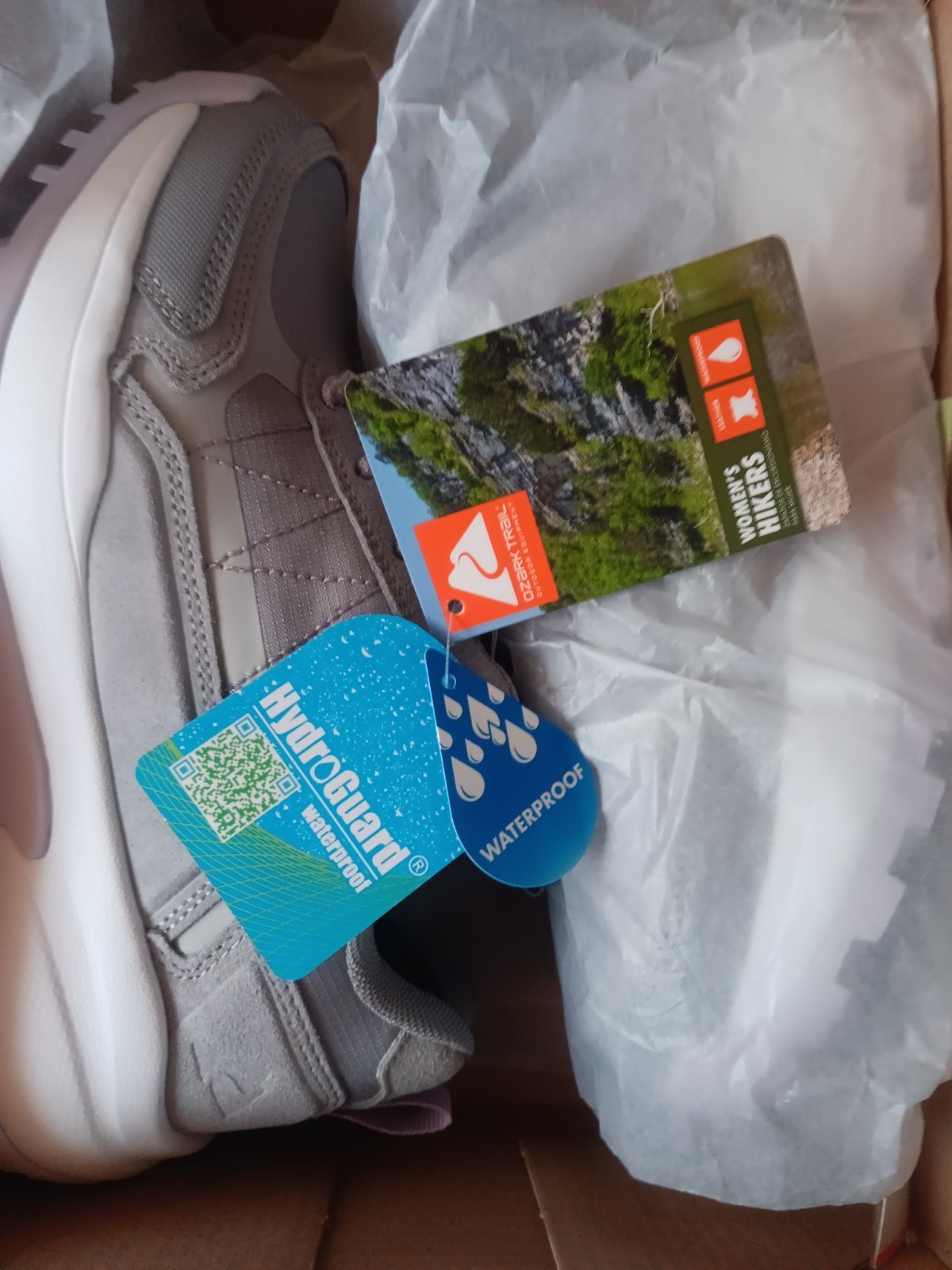 Ozark Trail Waterproof Hiking Sneaker Shoes W OT WP HIKE LOW Gray New Size 6 12