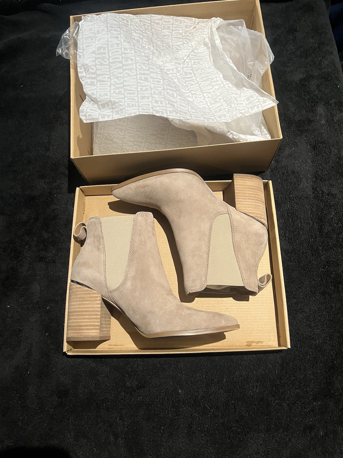 Steve Madden Knoxi Pull On Block Heel Chelsea Boot, Size 8