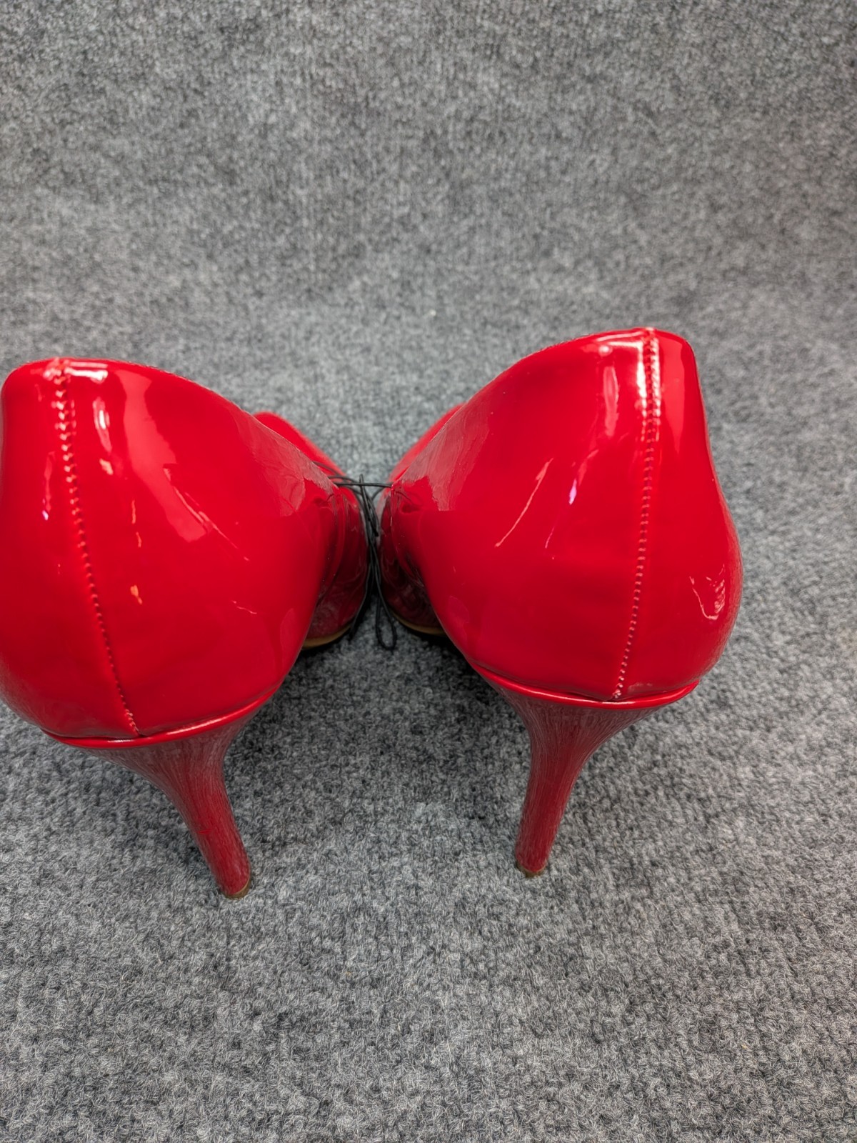 Torrid Red (Patent Leather) Look Stiletto Heels Pumps Womens 9.5WW Wide Pointed