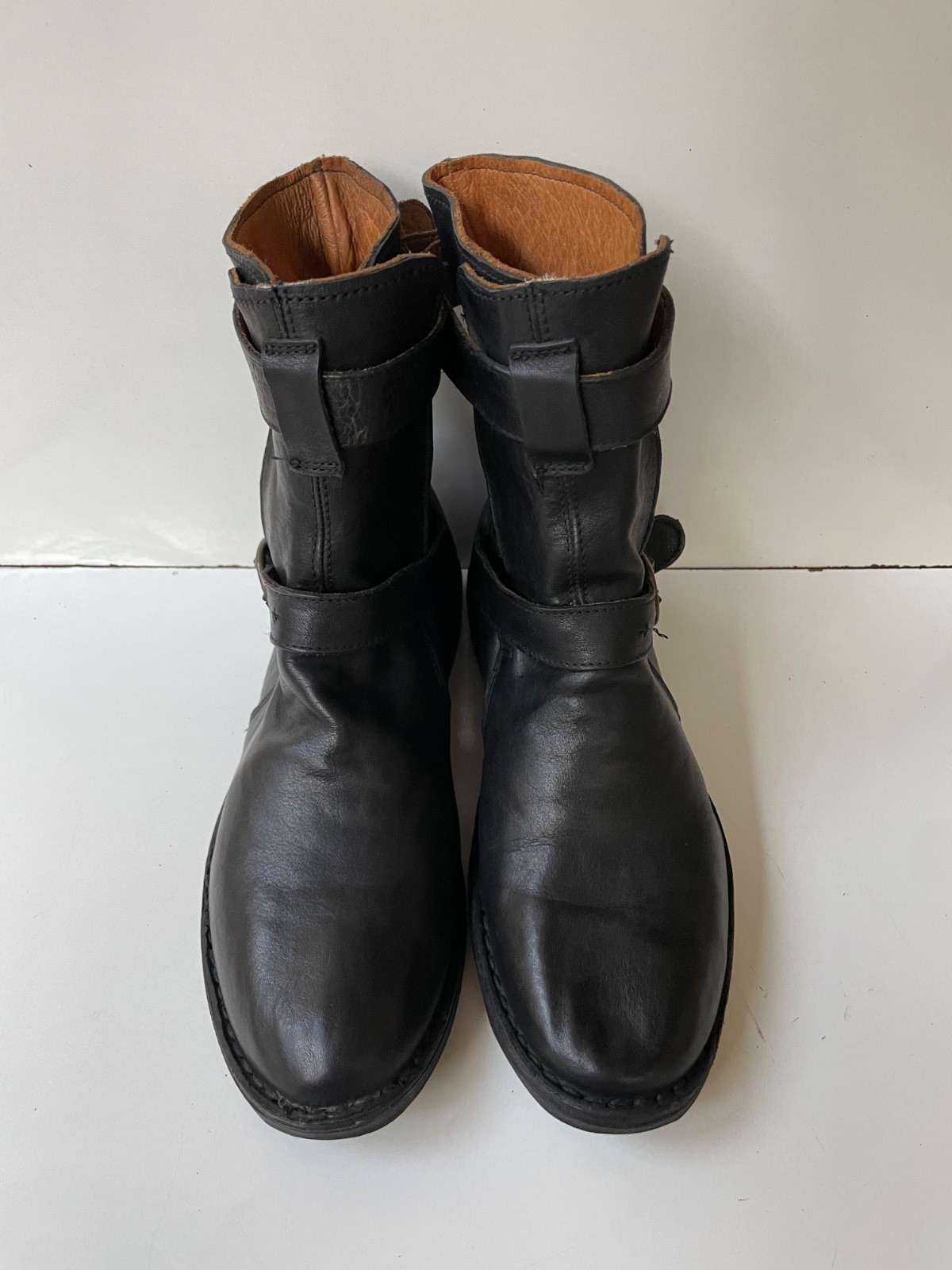 Fiorentini + Baker Eternity Black Strap Leather Women’s Boots EUR 36 / USA 6