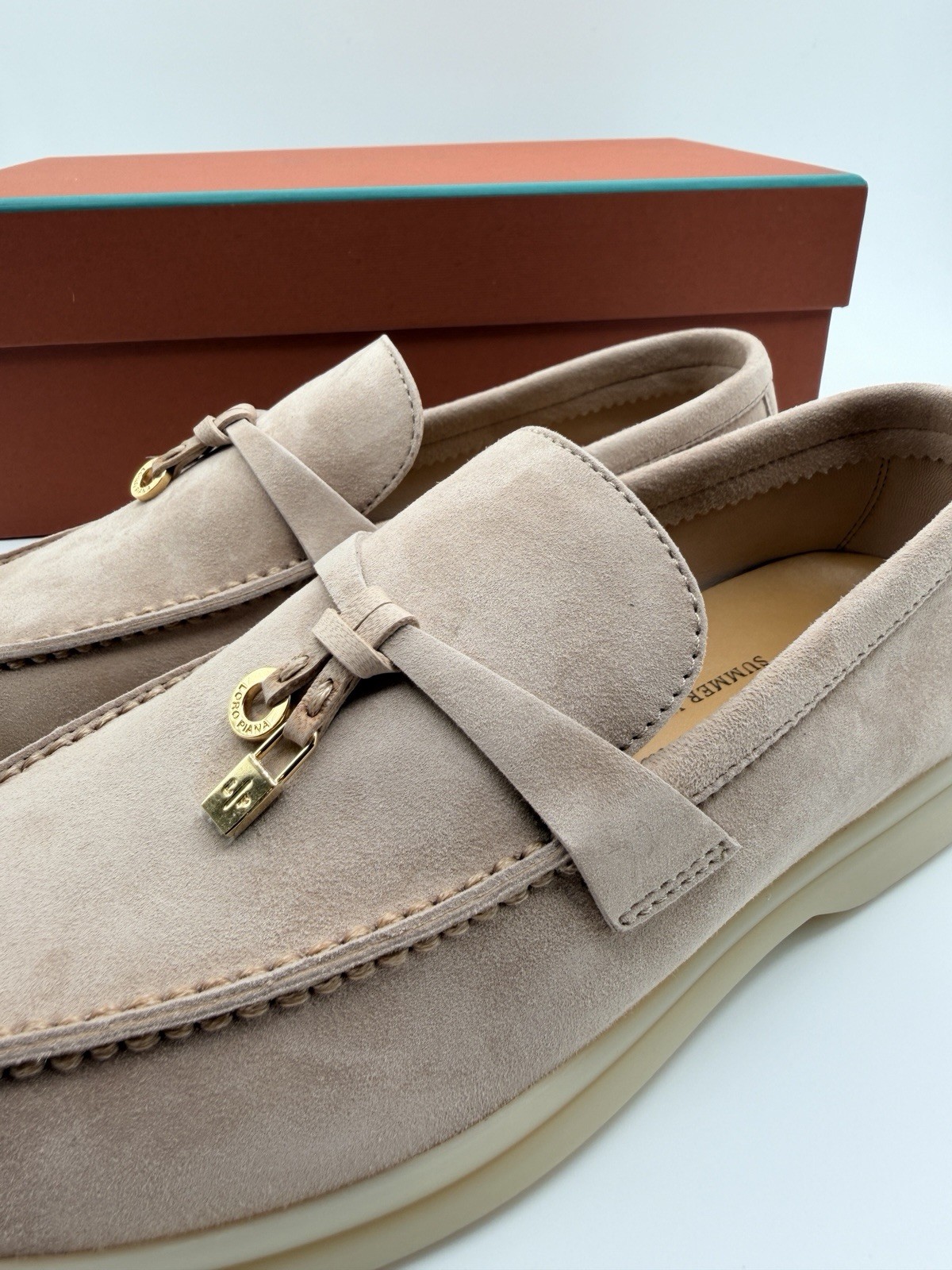 Loro Piana Summer Charm Walk Loafer Women’s EU 39 Sandstone Yacht Shoes