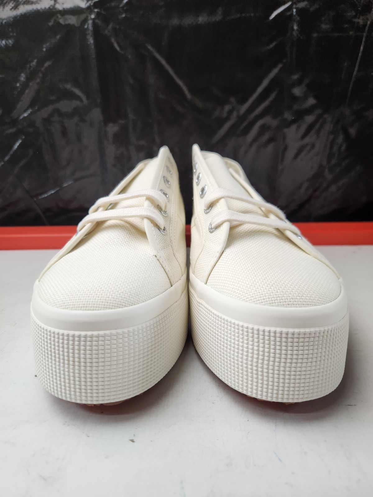 Superga Unisex 2790 Platform Sneakers – Beige Natural, Size 9.5 M/ 11 W US