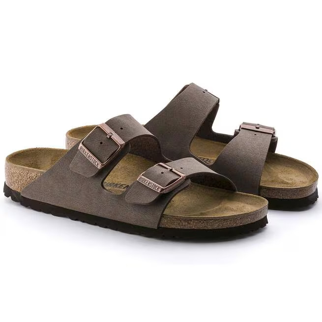 Birkenstock Arizona Mocha Birkibuc Leather Unisex Sandals Size EU 37-45