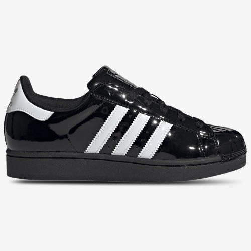 adidas Superstar II Core Black Cloud White Gold Metallic JS4009 Womens Size 6-10