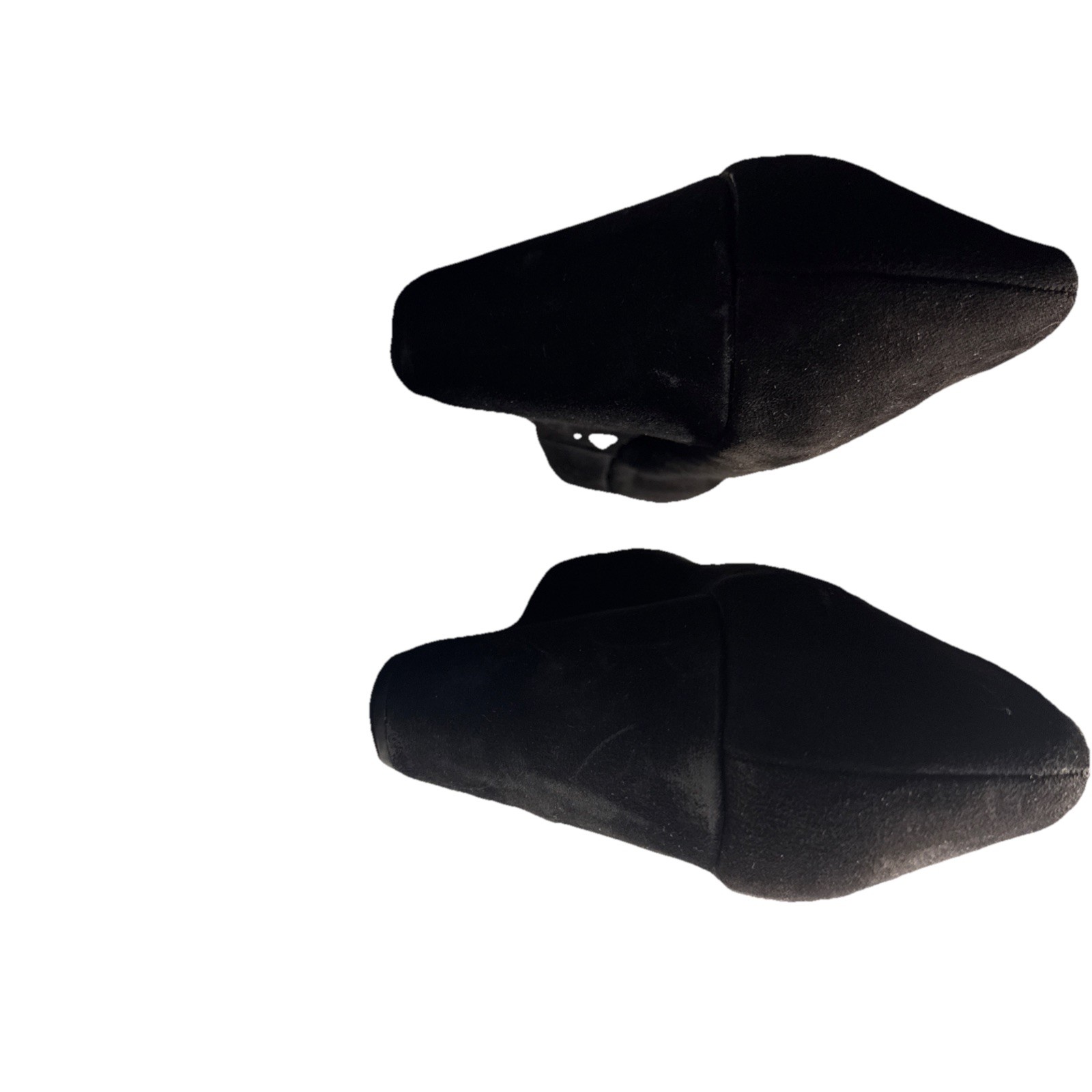 a.n.a Black Faux-Suede Wedge Pump 10 m