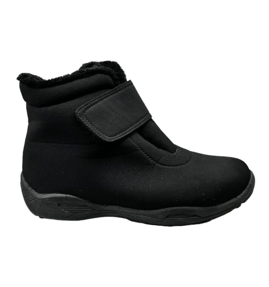 Propét Women’s W4416 Madison Waterproof Ankle Strap Boots Black Size 10XX (4E)