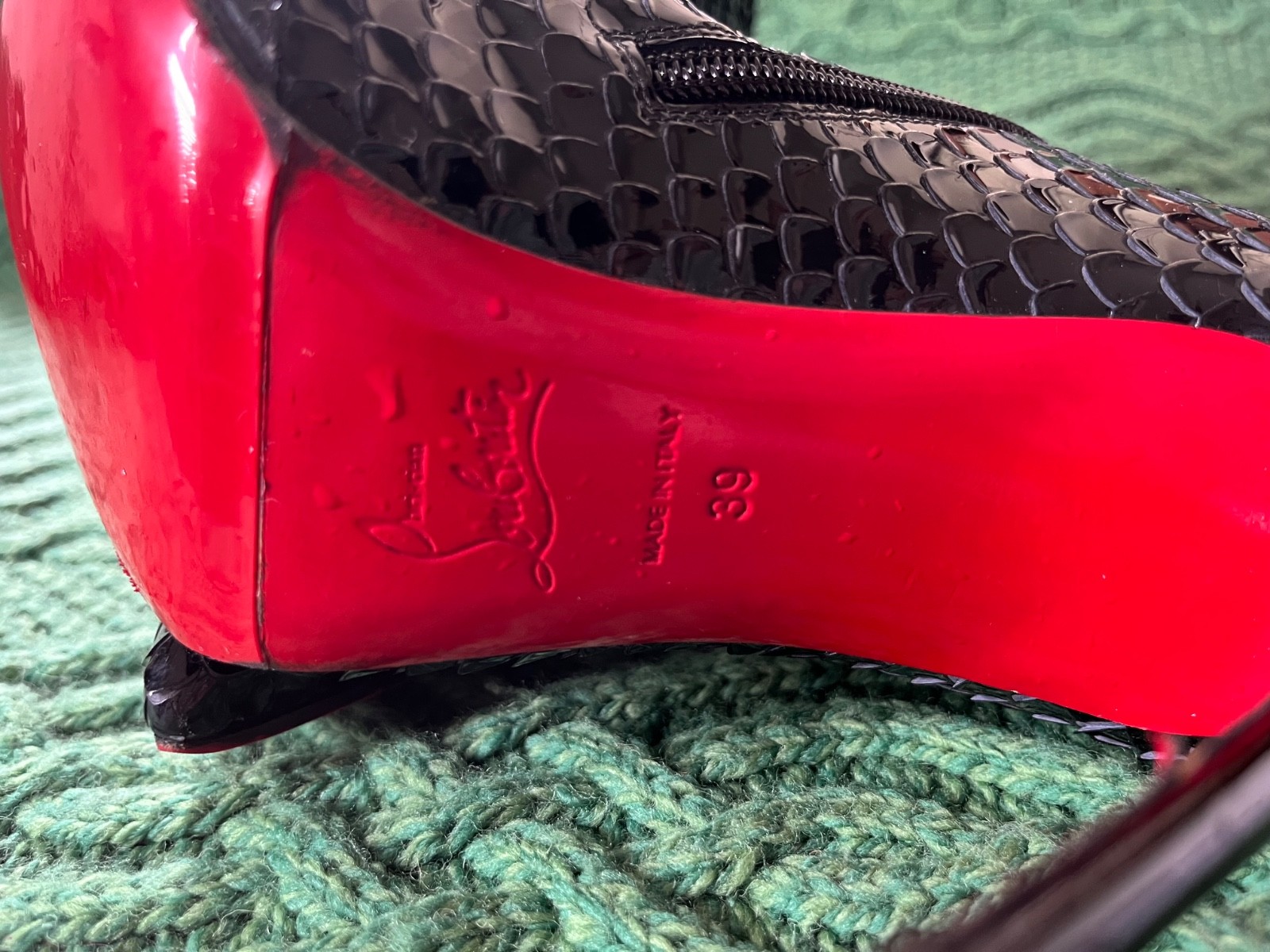 Christian Louboutin So Kate Bootie Black Patent Leather US 9 (fits 8)