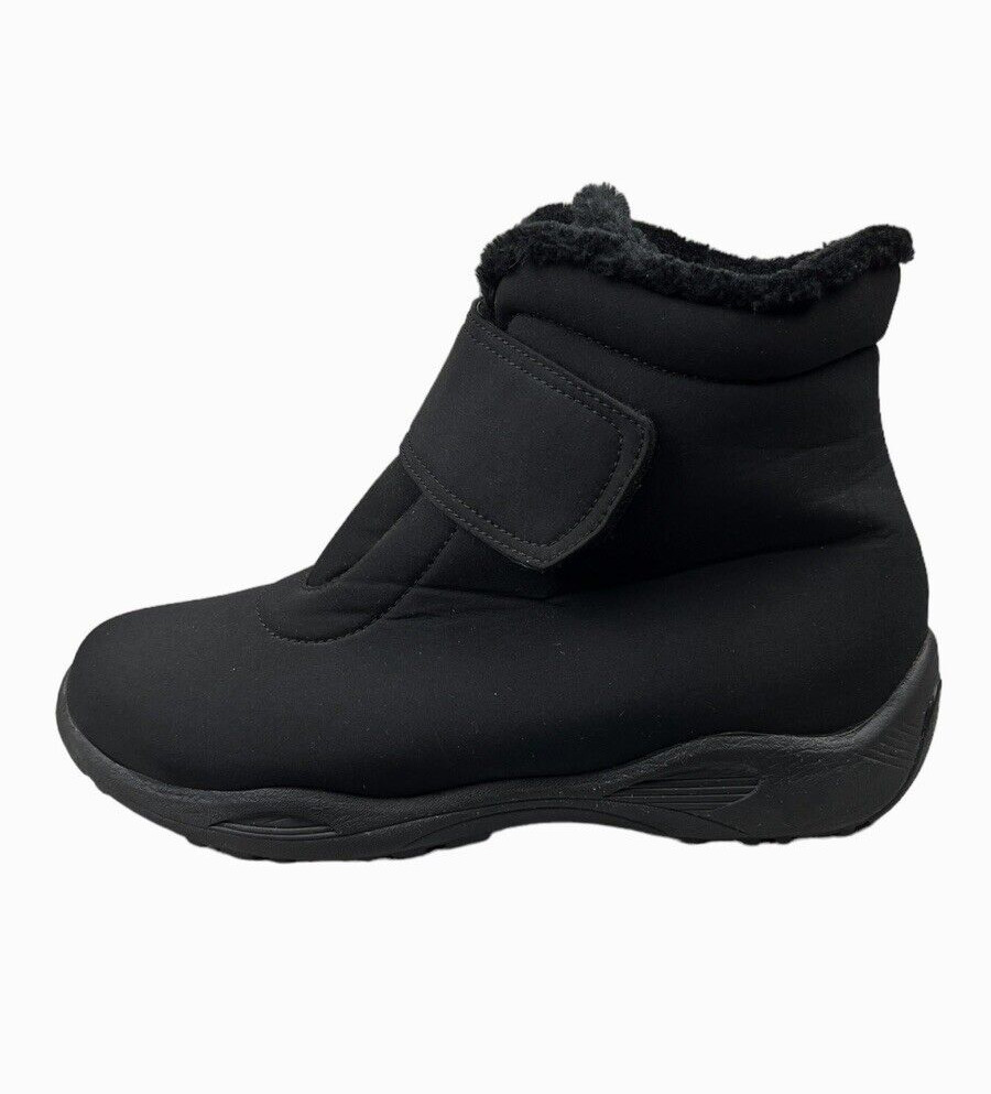 Propét Women’s W4416 Madison Waterproof Ankle Strap Boots Black Size 10XX (4E)