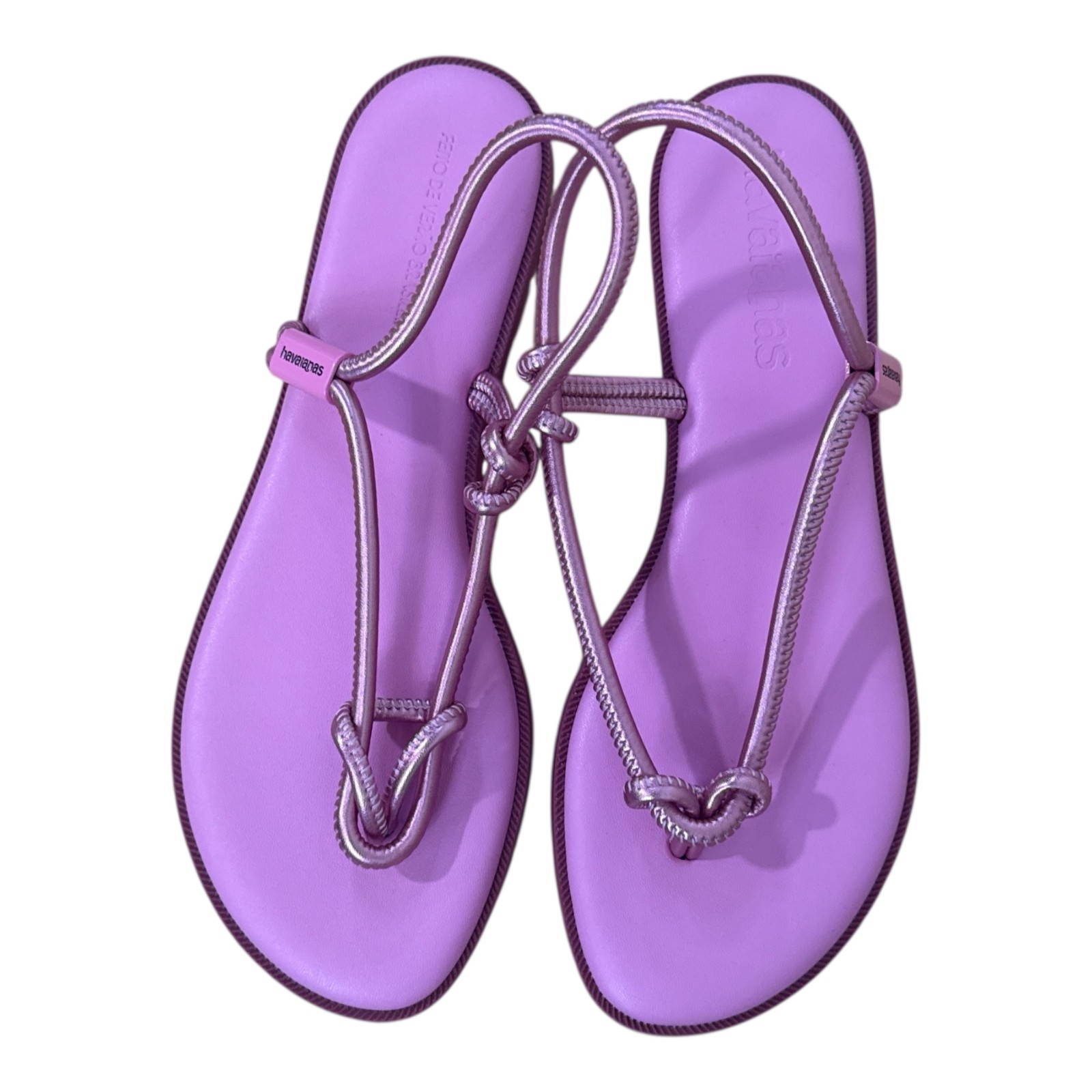Havaianas Una Acai Eur Sandals in Pink Size US 10 EUC