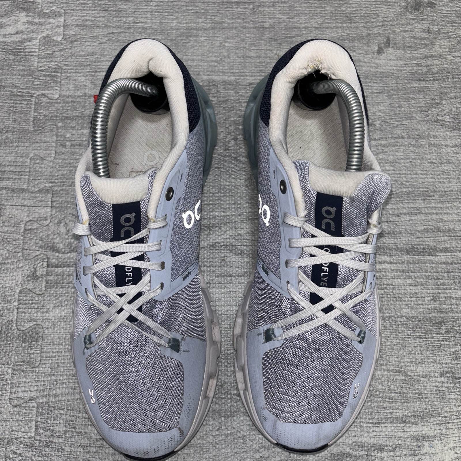 On Cloud Cloudflyer 4 Womens Running Shoes Sneakers Size 10 Blue Gray