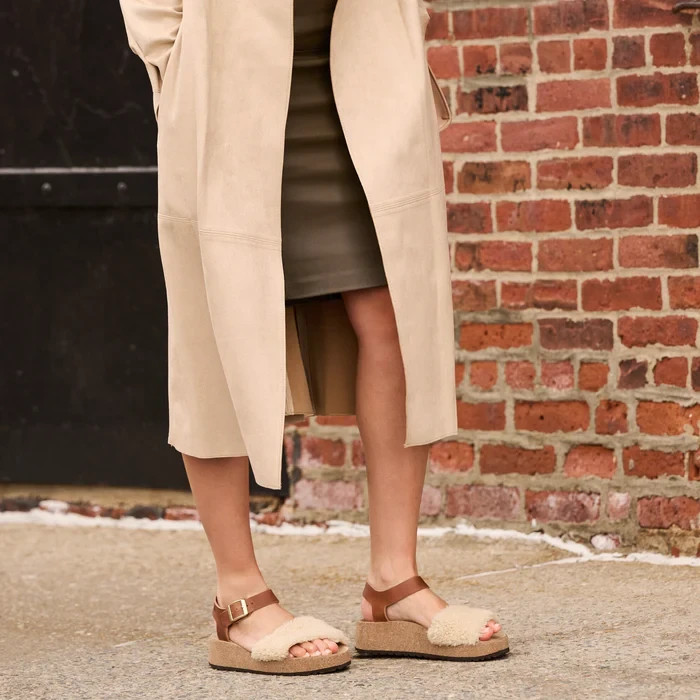 Papillio by Birkenstock Glenda Teddy Shearling eggshell EU 41 US women 10-10.5