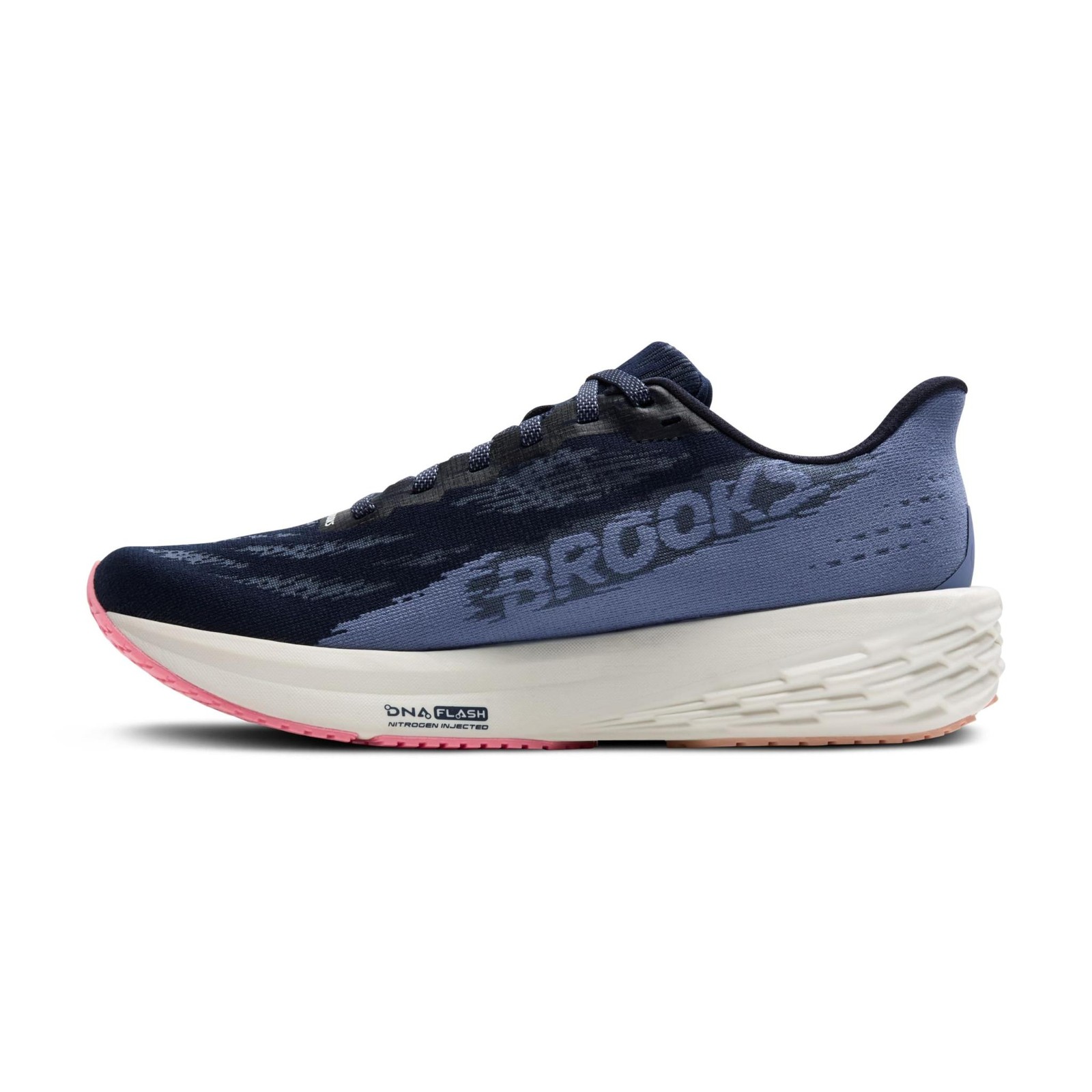 Brooks Womens’ Launch11 Road Running Shoes – Peacoat/Blue/Peach