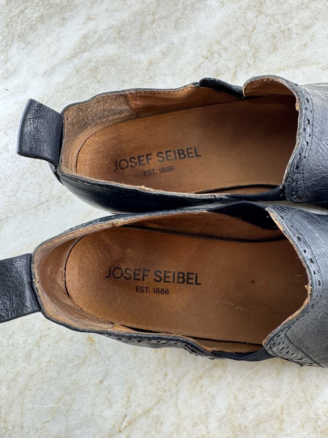 Josef Seibel Sienna Black Leather Chelsea Ankle Booties Women’s EU 40 US 9