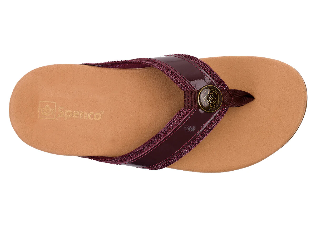 Spenco Women’s Sutton Sassafras Sandal Slide Flip Flop Wide (D W)