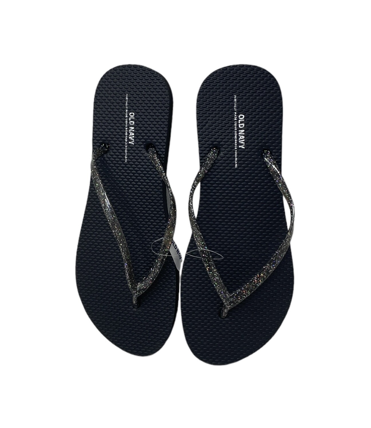 Old Navy Flip Flop Black Glitter Sandals for Women Summer 737433-10-1