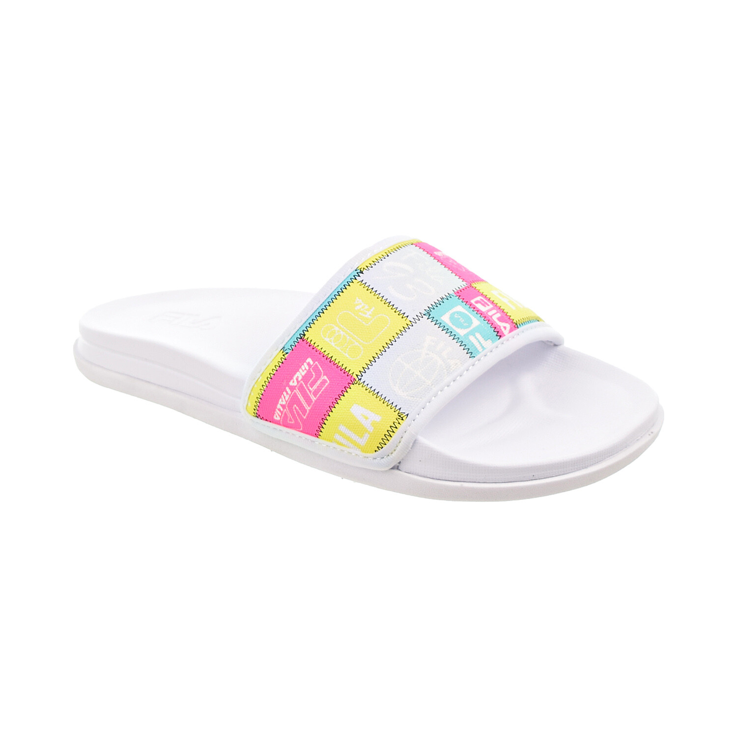 Fila Drifter Lux Patchwork Women’s Slide Sandals White-Multi 5SM01554-199