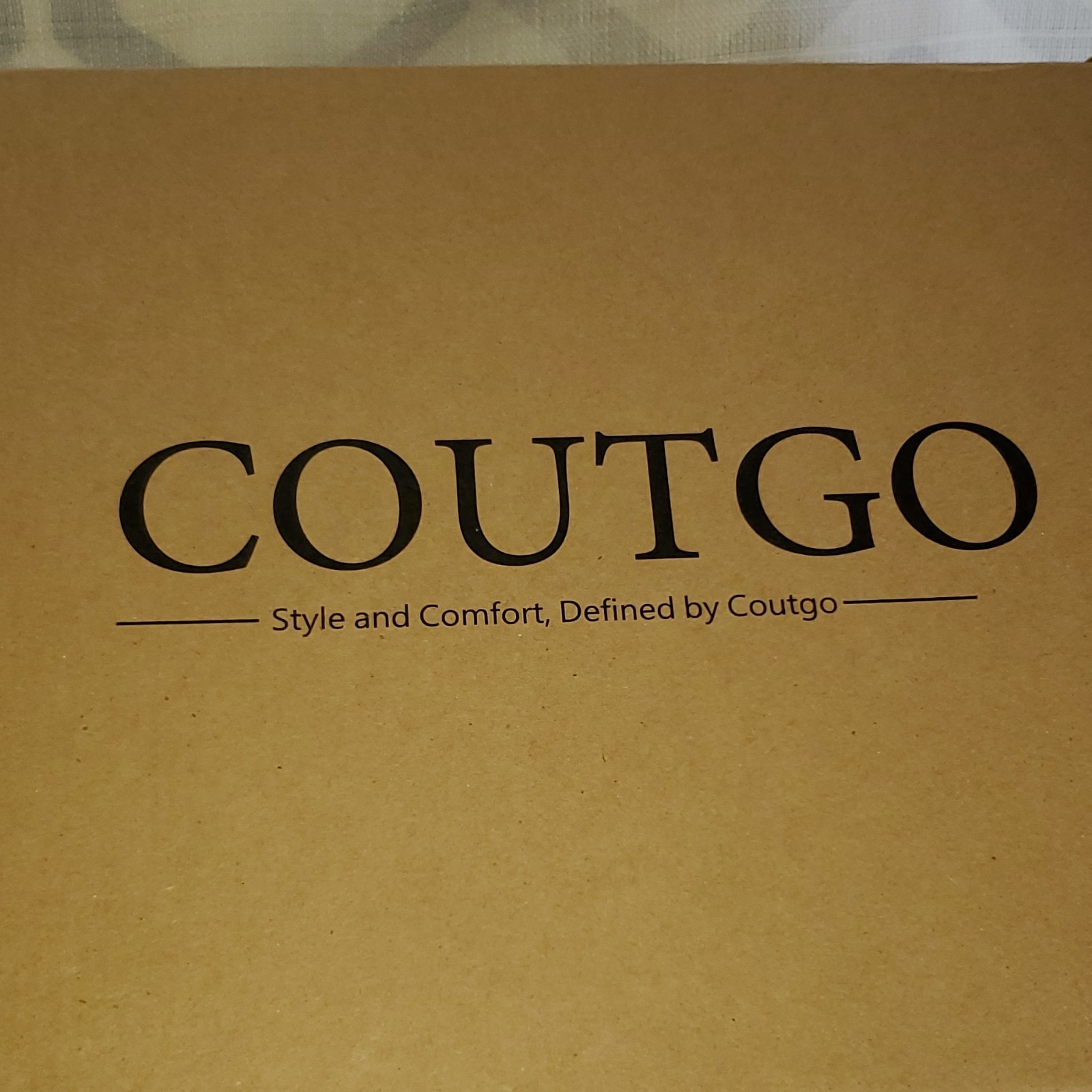 Coutgo Women’s Knee High Boots Black Pointed Toe Kitten Heel Pull On 8.5
