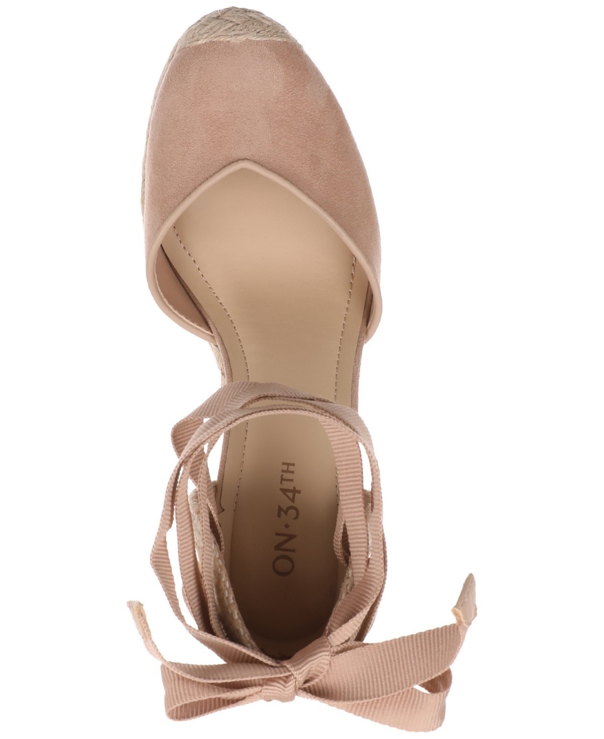 On 34th Melindaa Espadrille Wedge Sandals, Exclusively at Macy’s – Nude Micro