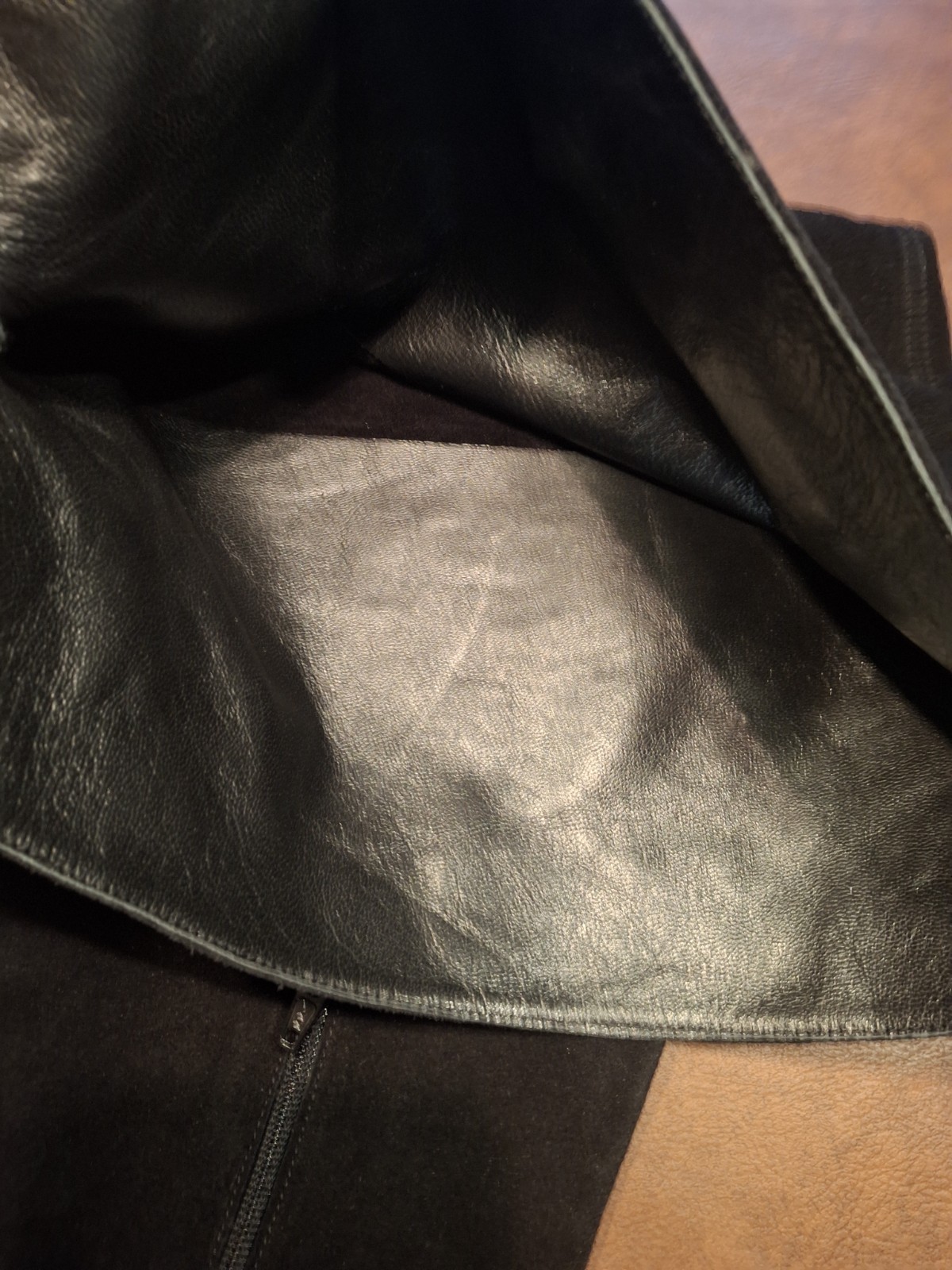 FERNANDO BERLIN CROTCH LEATHER BOOTS BLACK SUEDE 41 UNLINED LEATHER PLUS SIZE