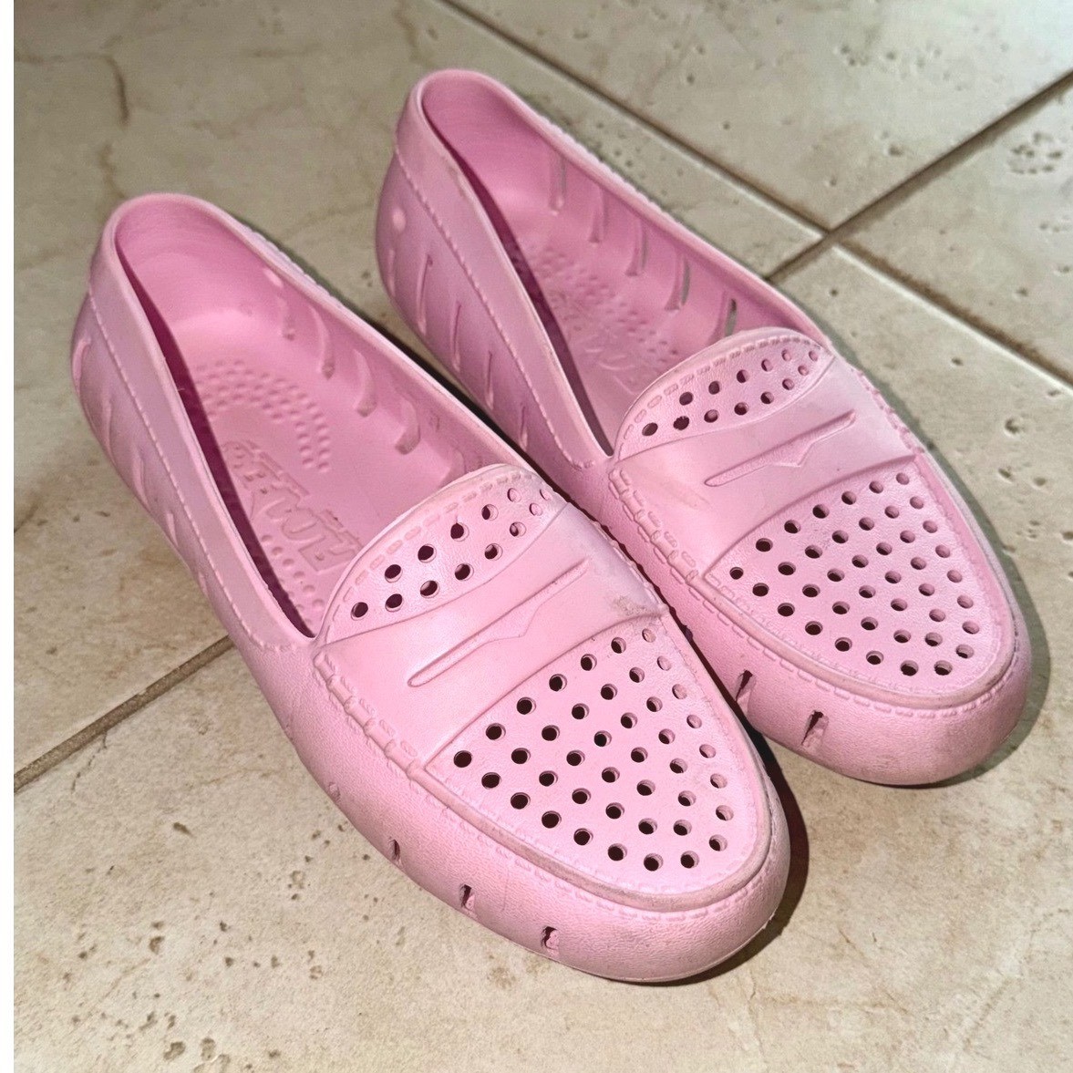 Floafers Country Club Driver Pink EVA Foam Waterproof Loafers Womens Size 6
