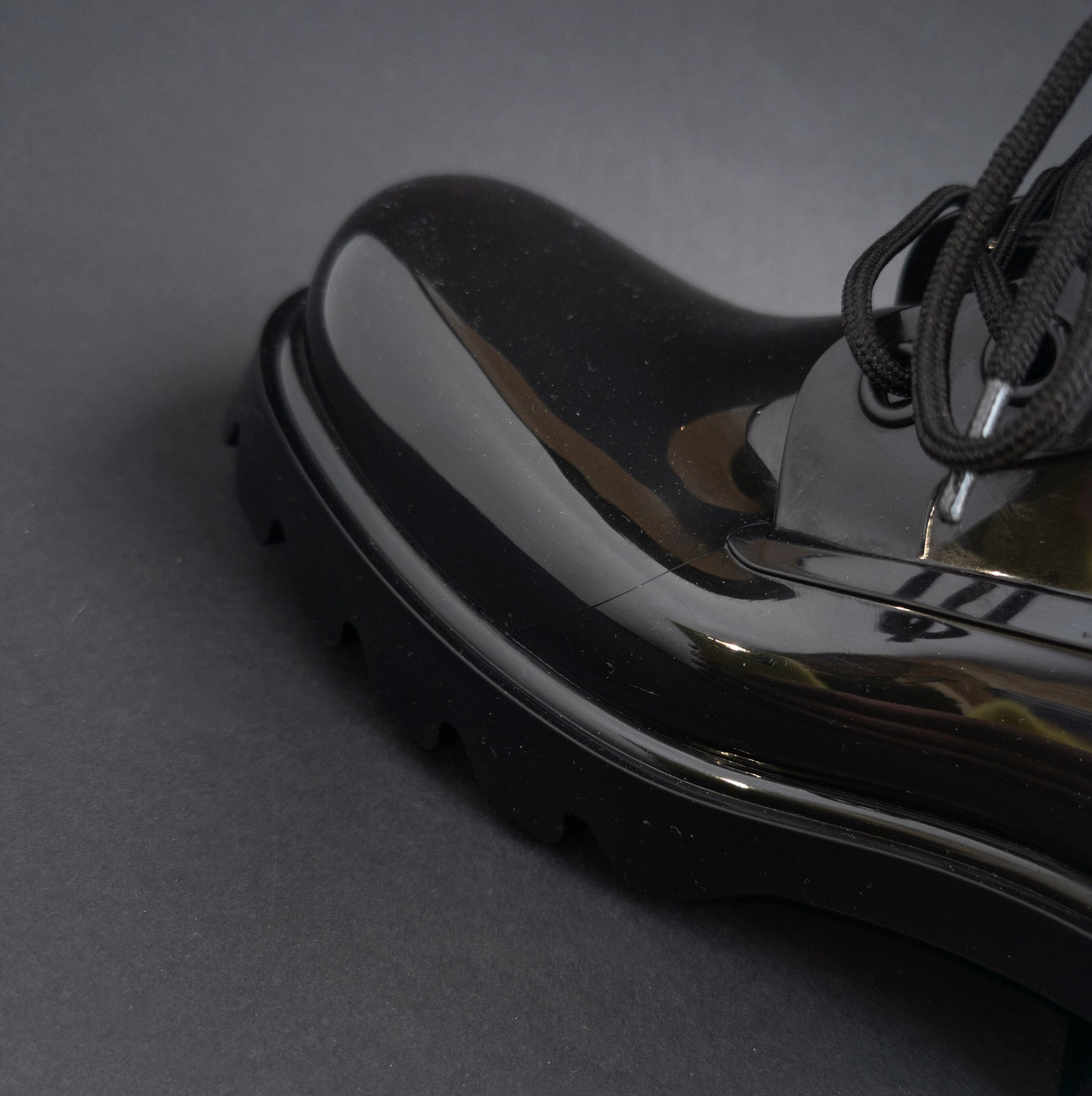 NP~650€ Bottega Veneta rubber boots 37 rubber stride boot black shiny