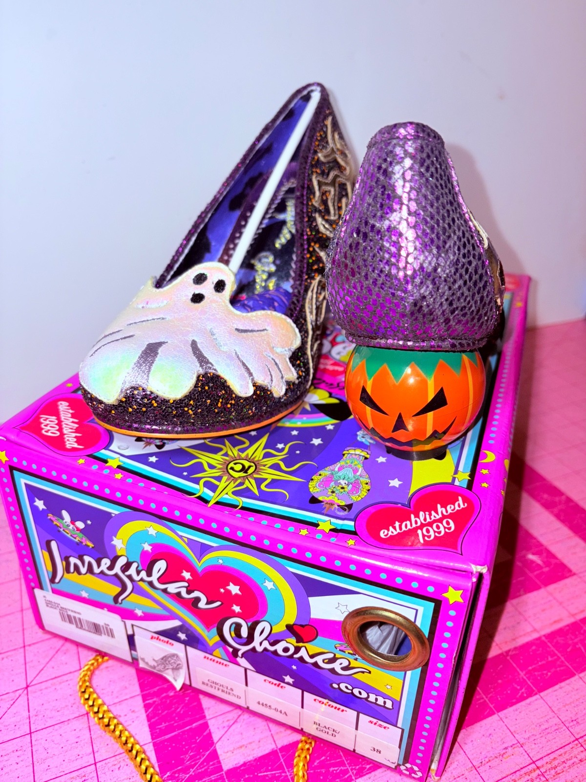 Irregular Choice Halloween Size US 7 Euro 38 Ghouls Best Friend- pumpkin heel