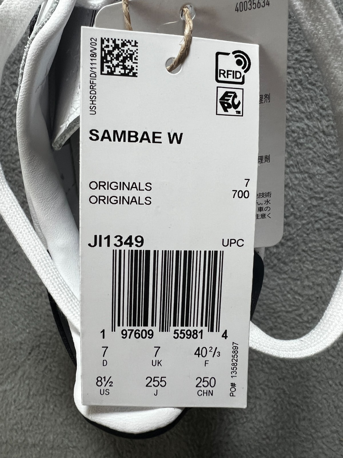 New ADIDAS Samba womens WHITE Gum sneakers Retro Terrace sport shoes JI1349