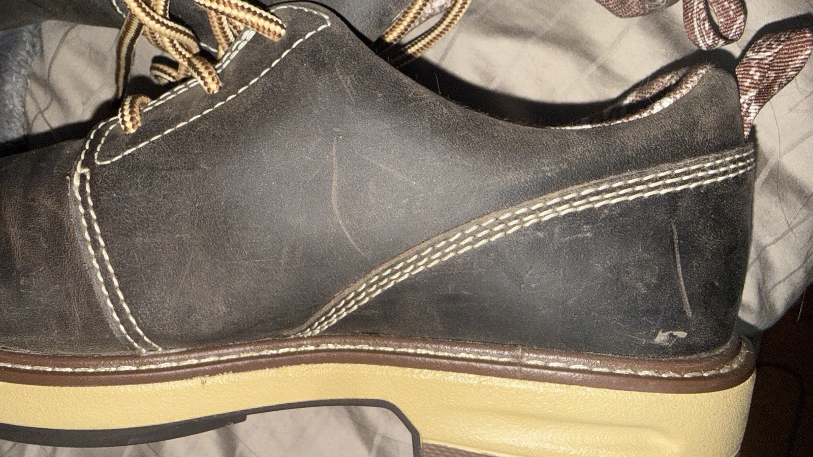 Timberland PRO 434 Womens 8 Brown Hightower Composite Toe Work Safety Oxford