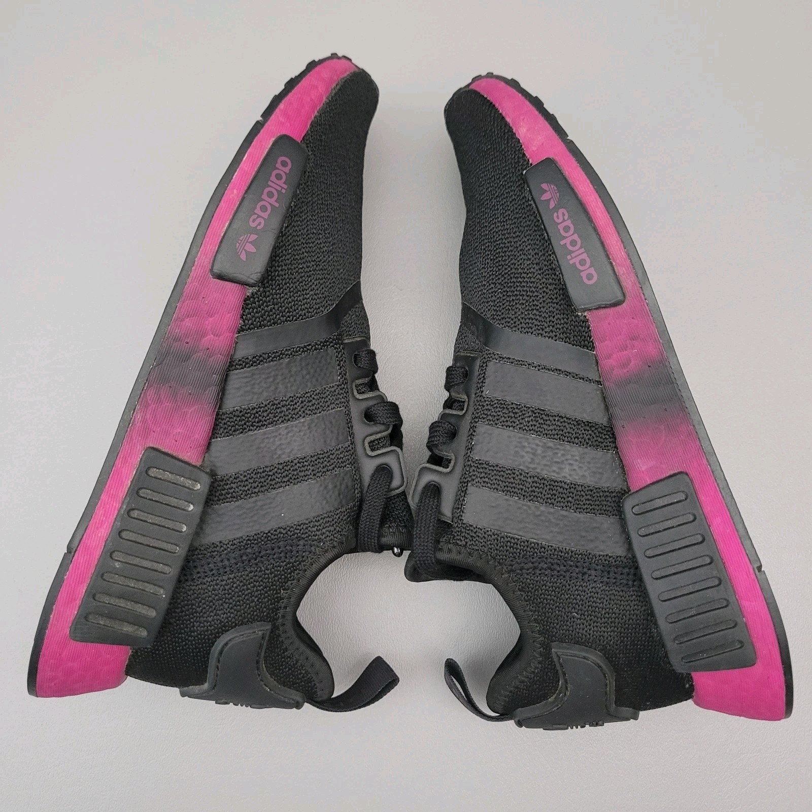 Adidas NMD_R1 Black Power Berry Running Gym Sneakers Womens Size 6.5