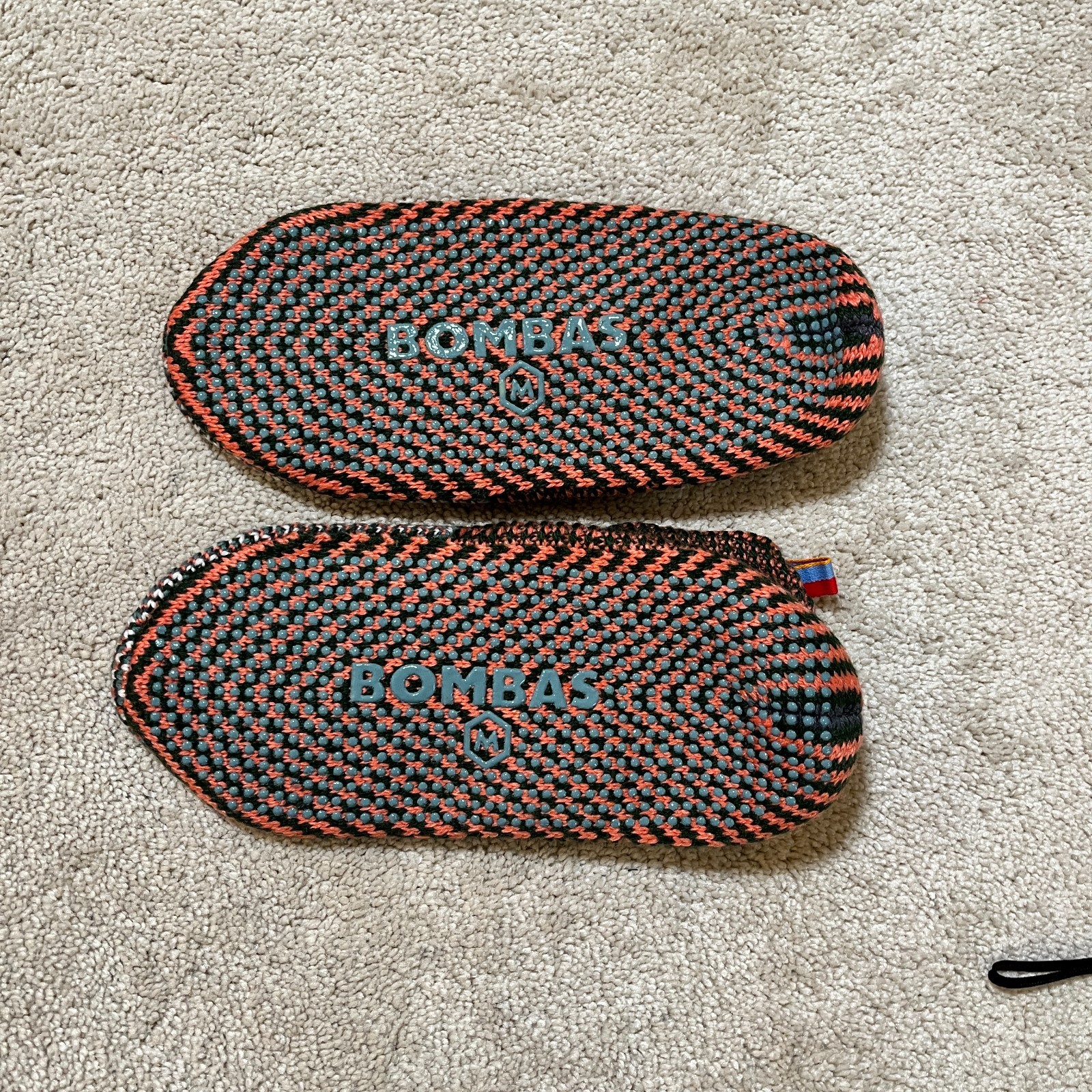 Bombas Gripper Slipper Lined Medium Orange Blue Black US M 7-9.5 W 9-11 Unisex