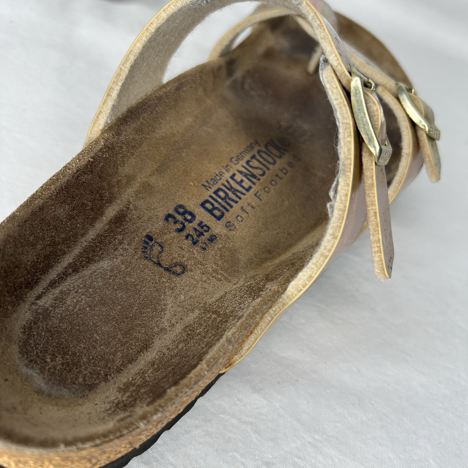 Birkenstock Mayari Iridescent Sandals Size 38 US Size 7 *BLEMISHES