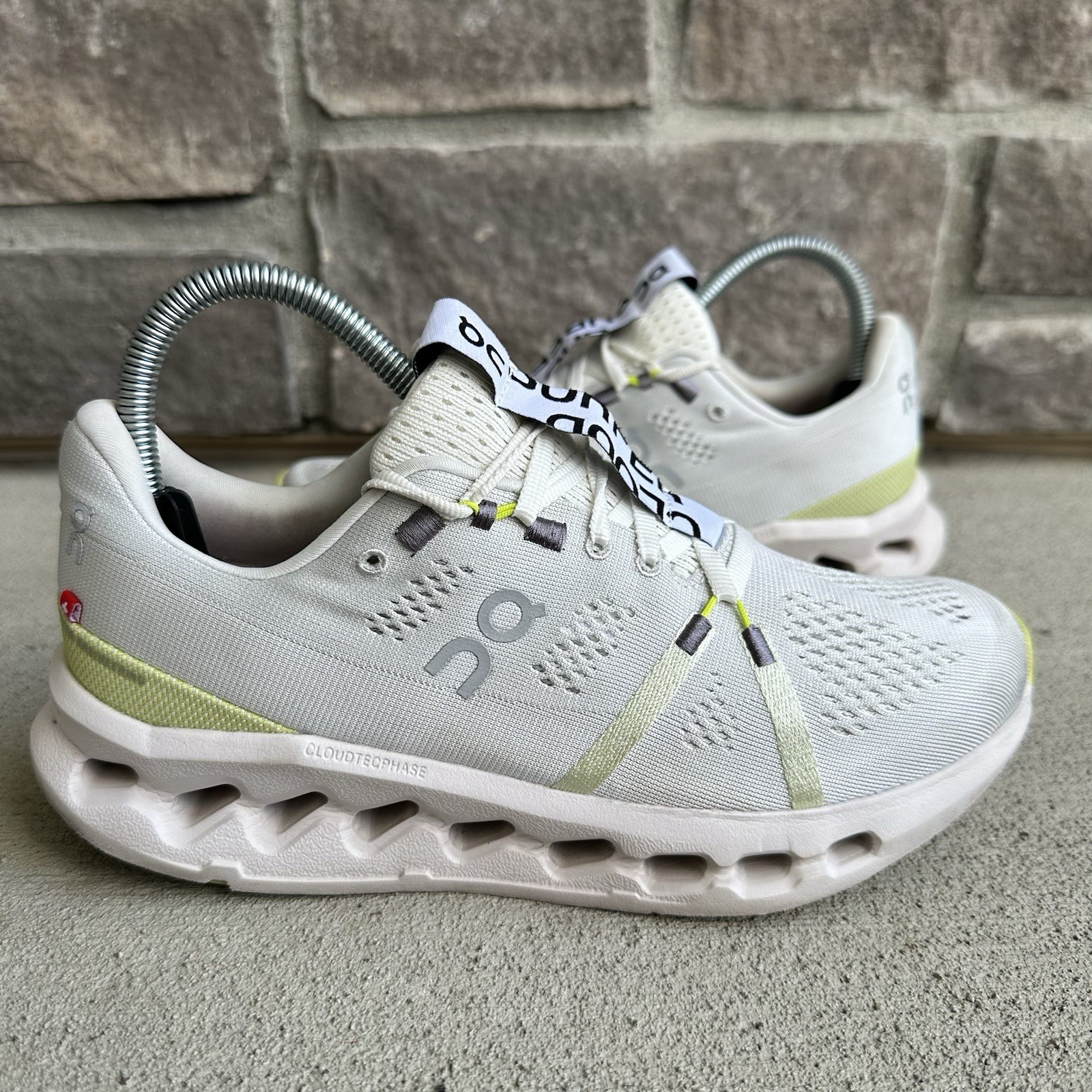 On Cloudsurfer Women’s 7.5 Running Shoes White Sand Sneakers 3WD10440248