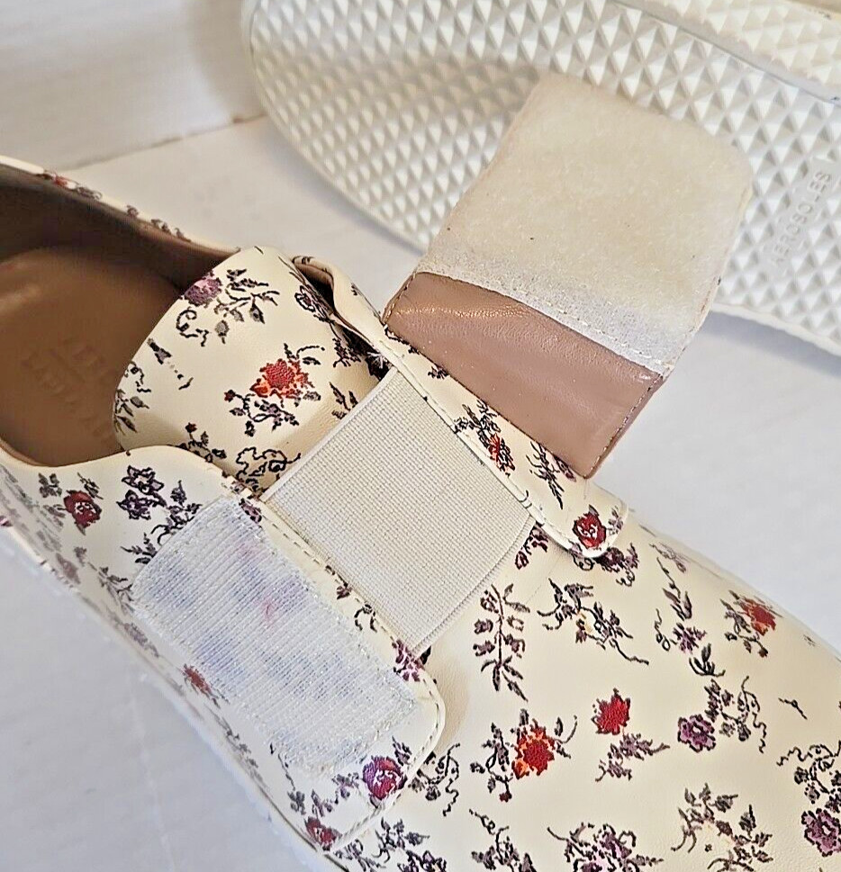 Aerosoles Aware X Laura Ashely Sneakers La Ebbie Vegan Floral Slip On Size 9.5