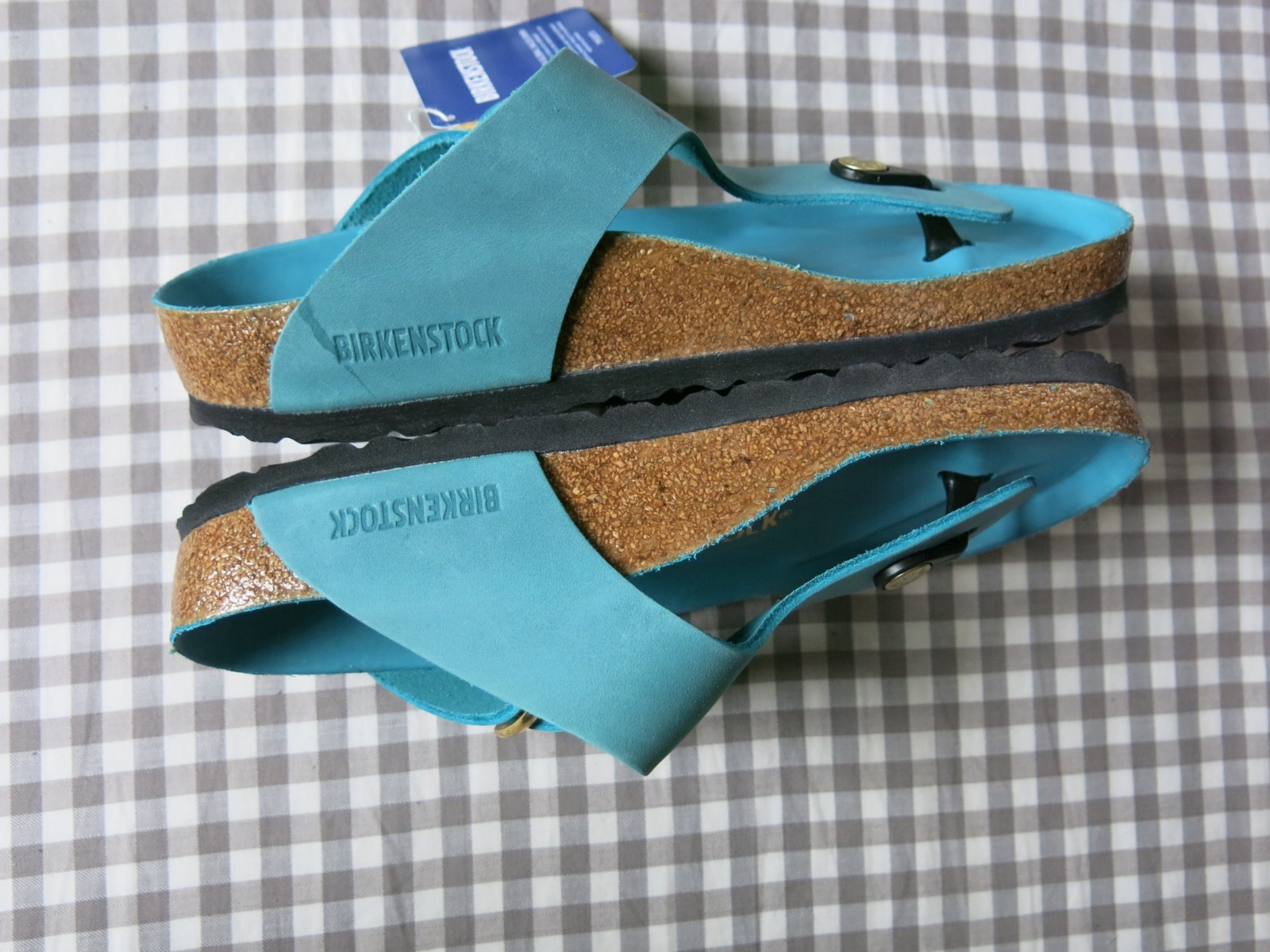 Birkenstock Gizeh Big Buckle Oiled Leather biscay bay EU 37 US6-6.5 regular/wide