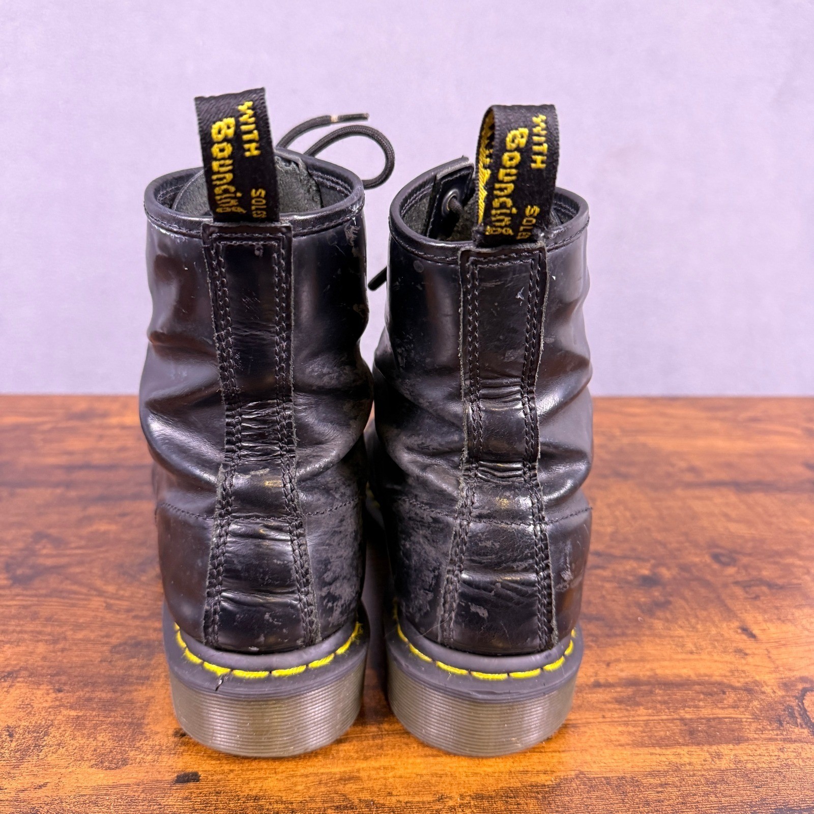 VTG Dr. Martens Boots 1460 Womens 10 Combat Distressed Y2k Goth Punk Grunge