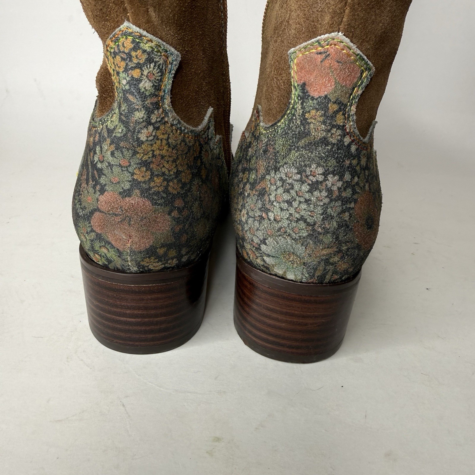 L’Artiste Spring Step Lady Luck Boots Leather Western Floral Womens 39 US 8.5