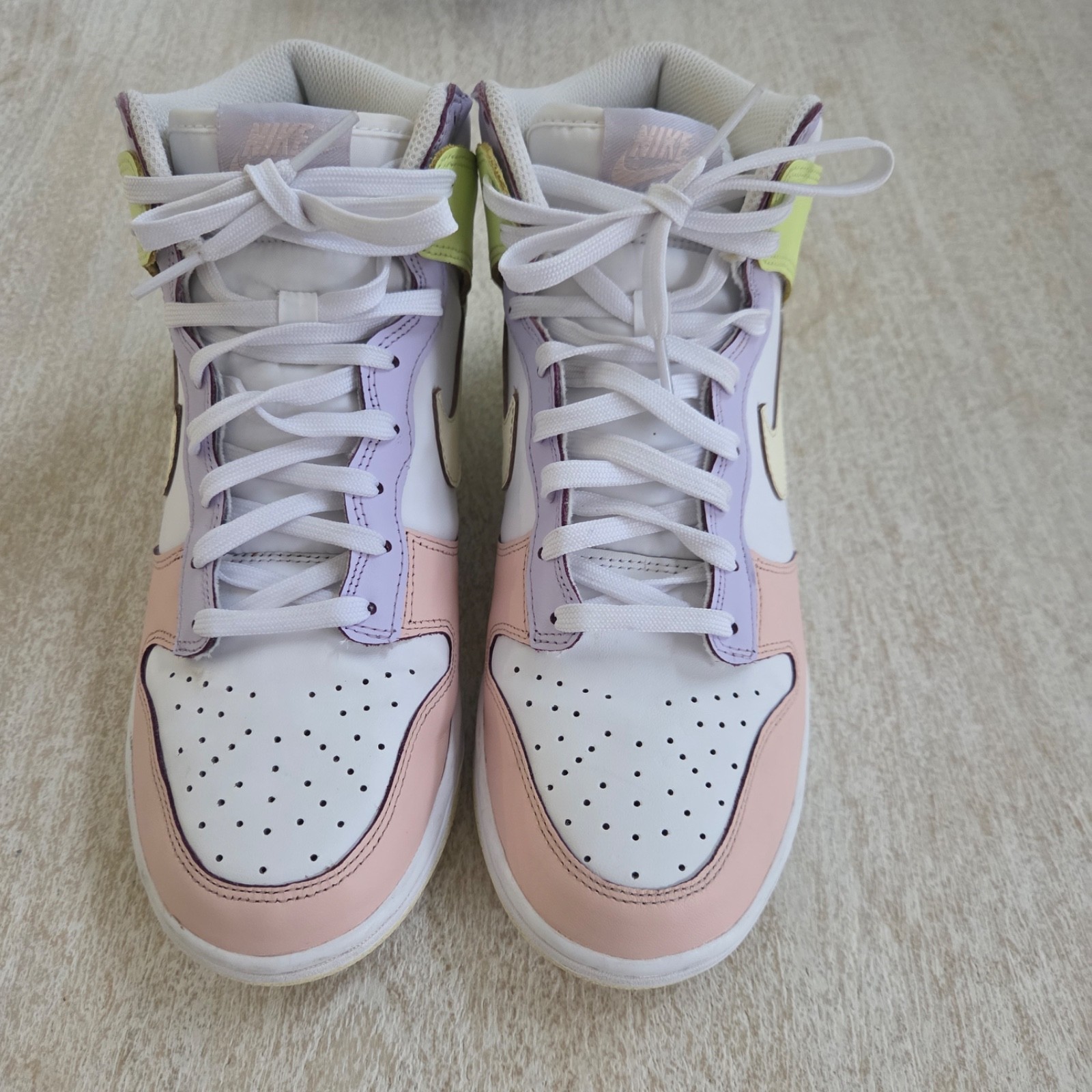 Nike Dunk High Cashmere Lemon Twist Shoes / Size US Size 9 / Excellent