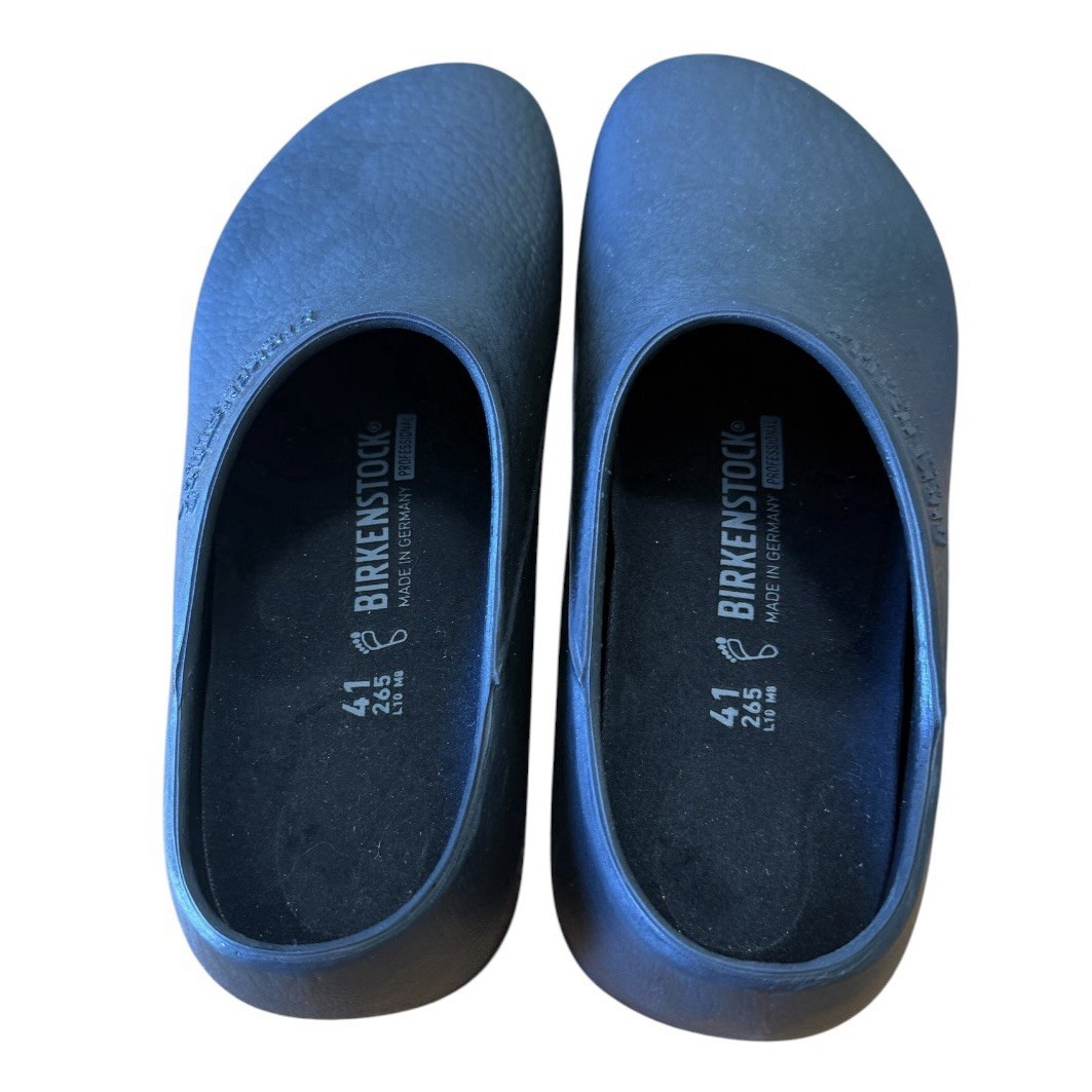 Birkenstock Profi Birki Clogs Unisex 10W/8M Black Slip-Resistant Slip On NWOB