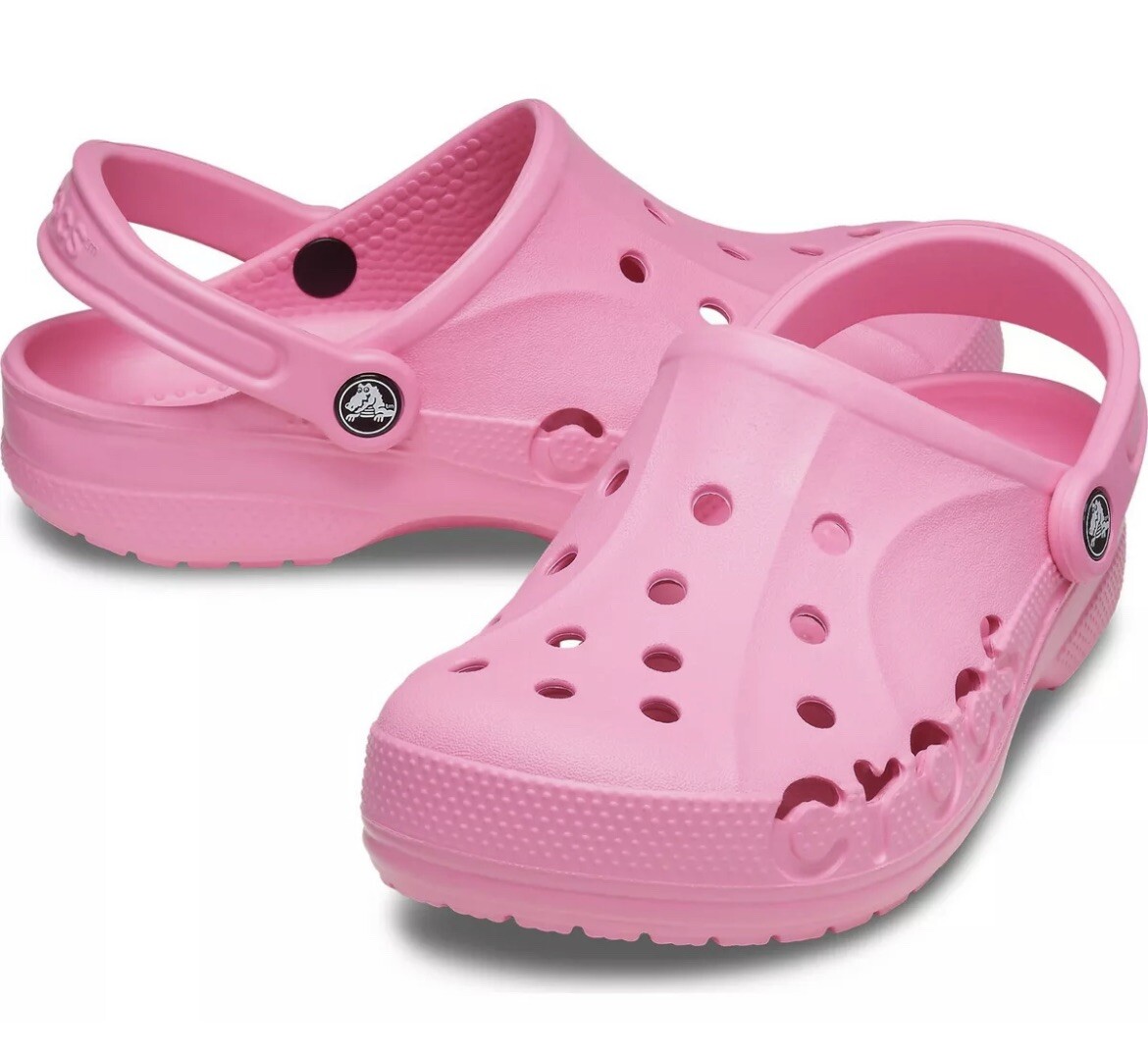 CROCS BAYA CLOGS [SIZE MENS 9/WOMENS 11] PINK LEMONADE SLIDES SHOES SANDALS NEW!