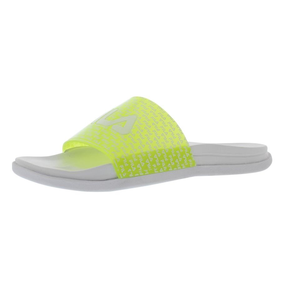 Fila Drifter Lux Repeat Womens Shoes Size 7, Color: White/Neon