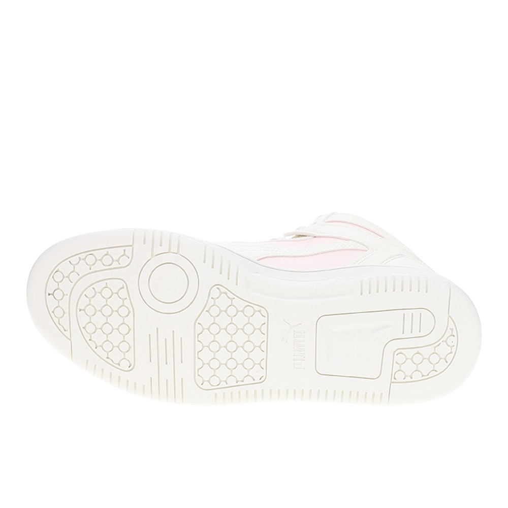 PUMA Rebound Layup Rcl Shine High Top Womens Pink, White Sneakers Casual Shoes