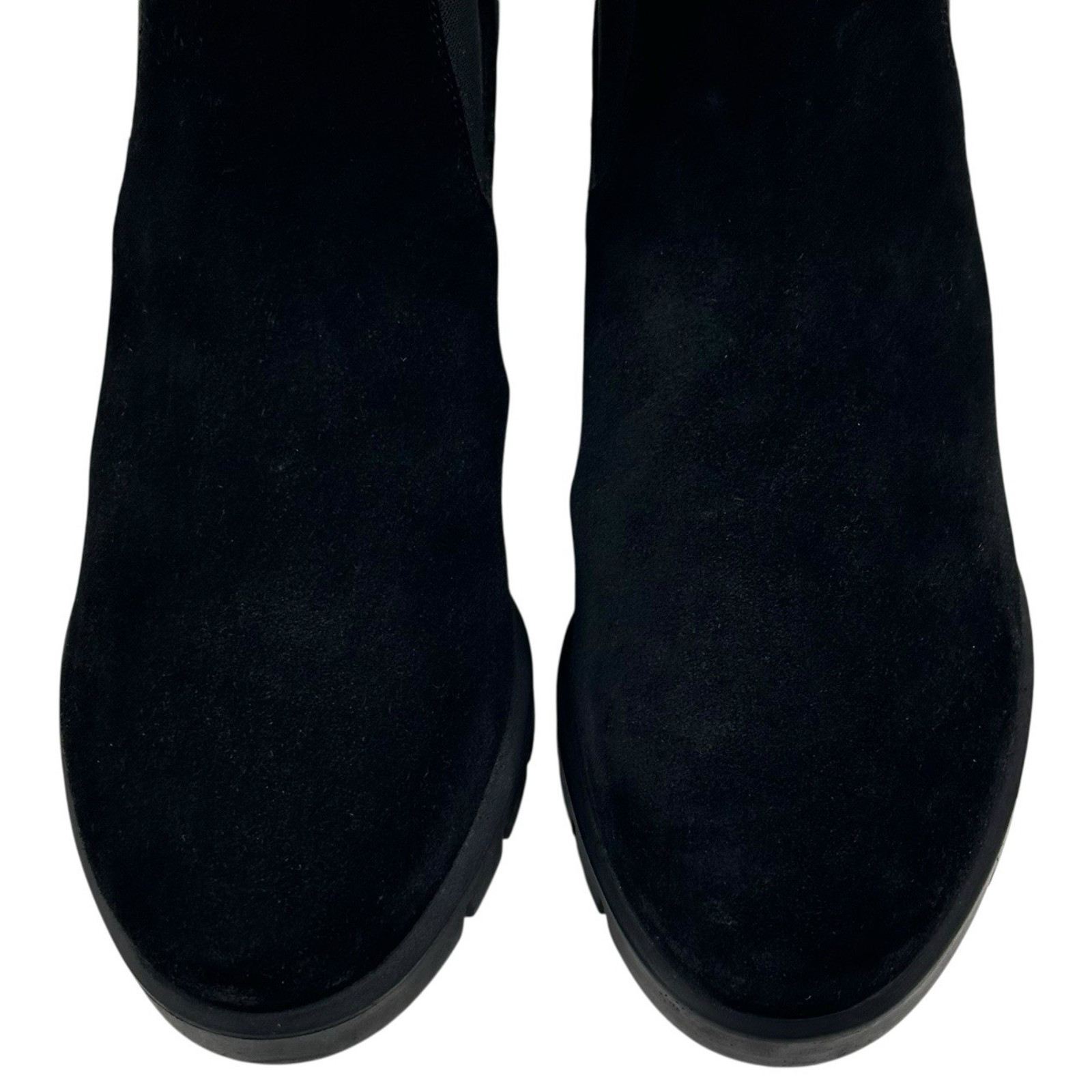 Ara Cascade Black Suede Chelsea Ankle Boots Womens UK 7.5 US 10 New $230